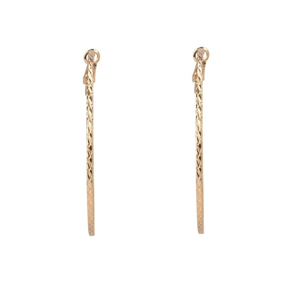 Time and Tru Women’s 3-Pair Gold Tone Hoop Earring Set