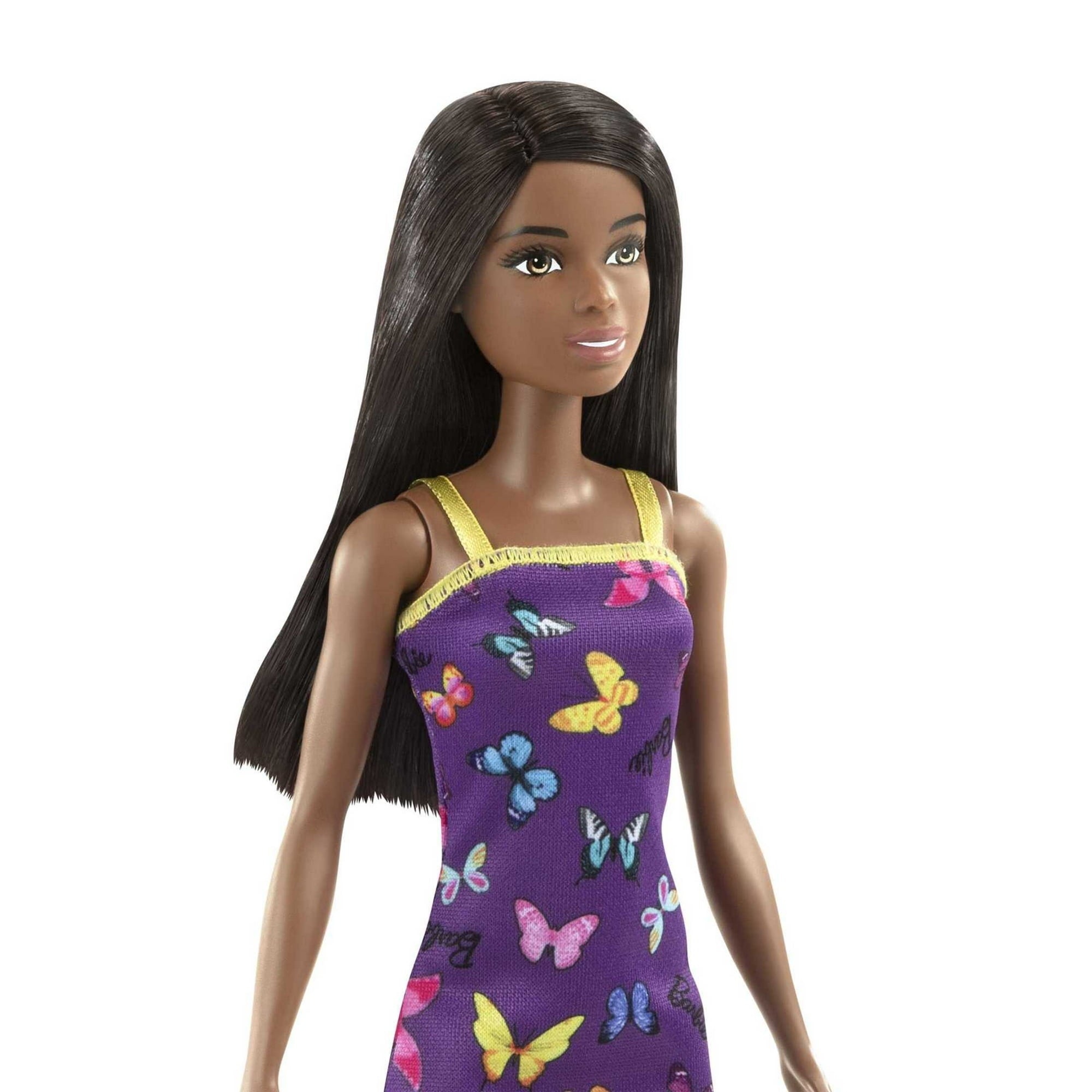 Barbie Fashion Doll Colorful Butterfly Dress & Heels