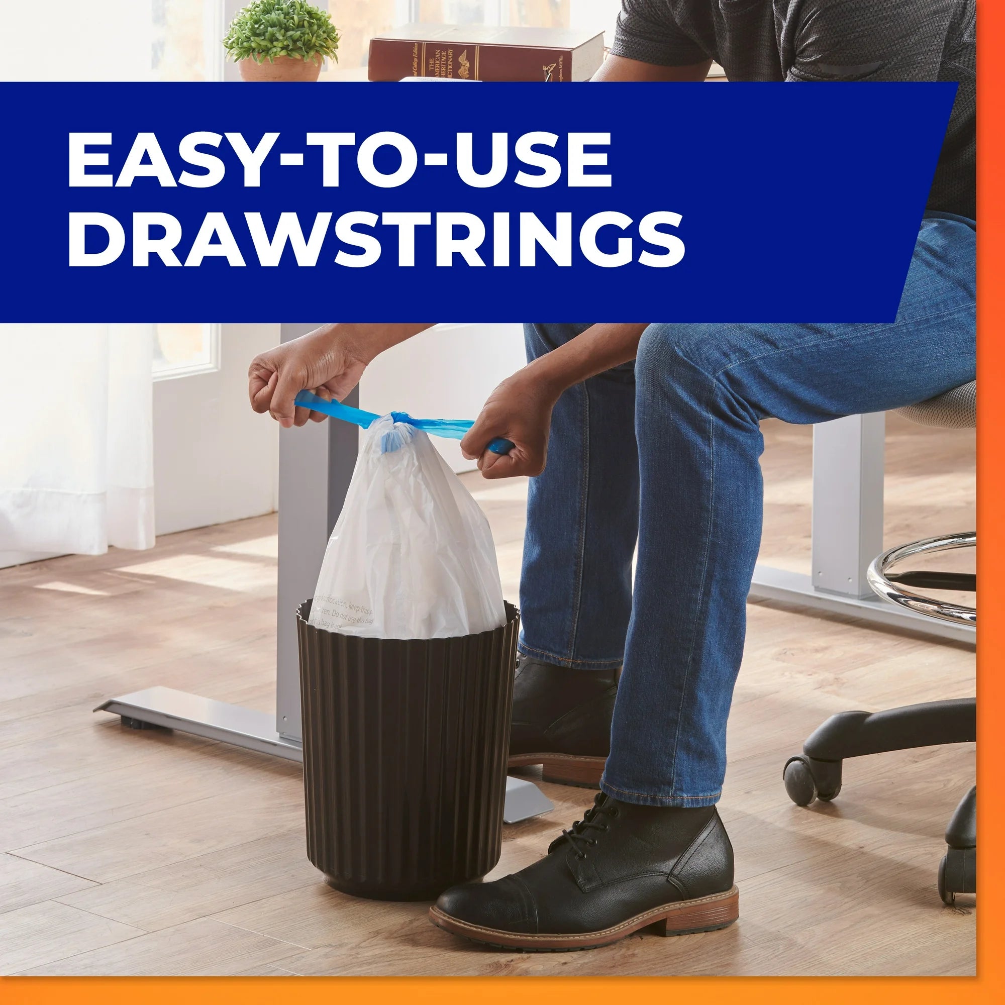 Hefty Small Garbage Bags, 4 Gallon, 20 Count