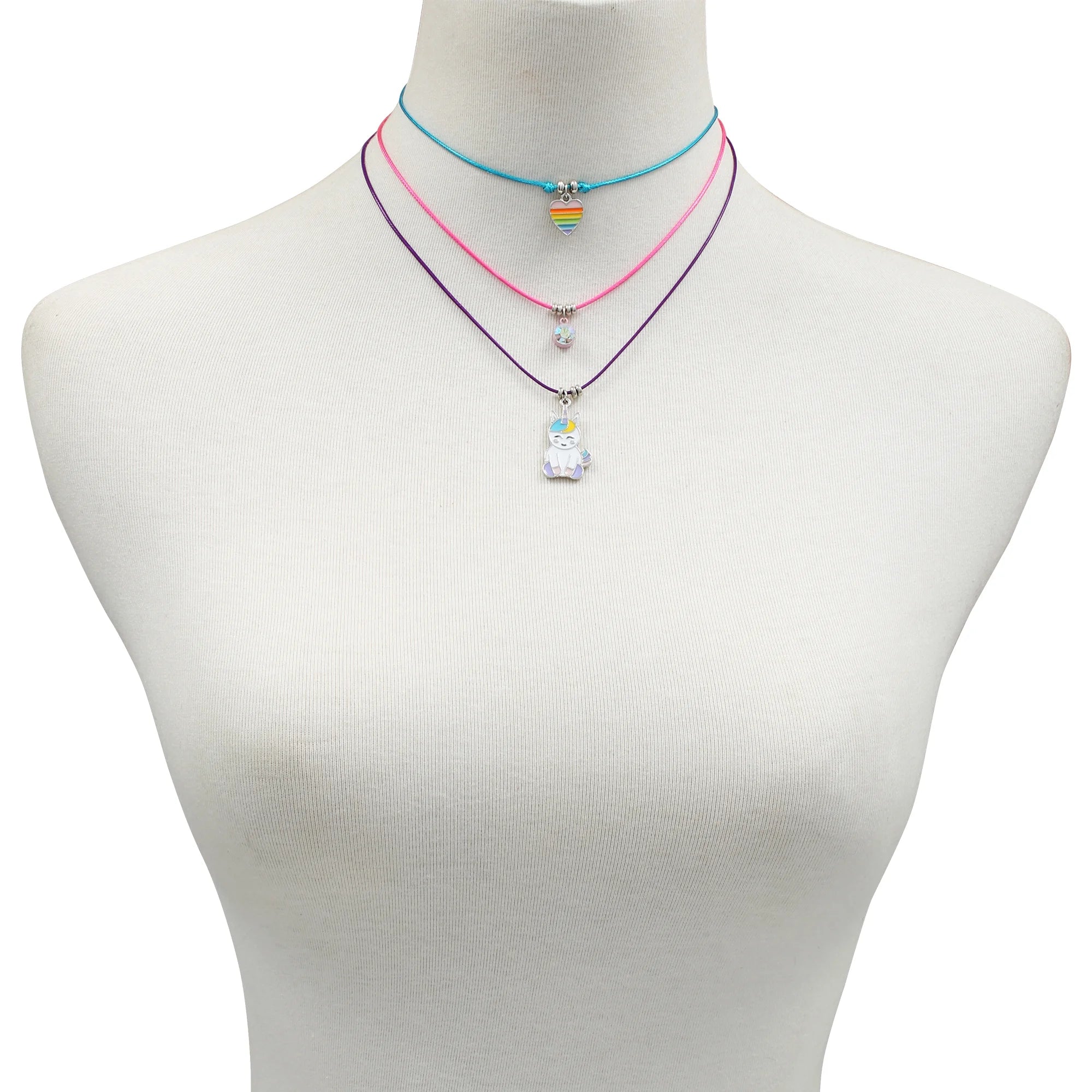 Wonder Nation Girls’ Unicorn Layered Necklace Set