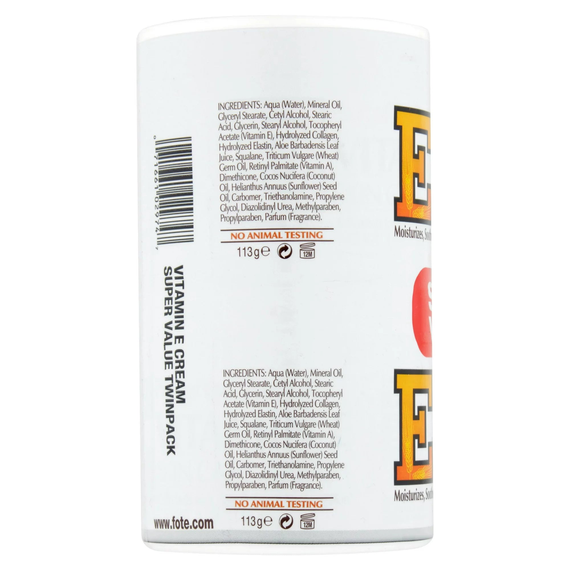 Fruit of the Earth Vitamin E Cream,2 Pack