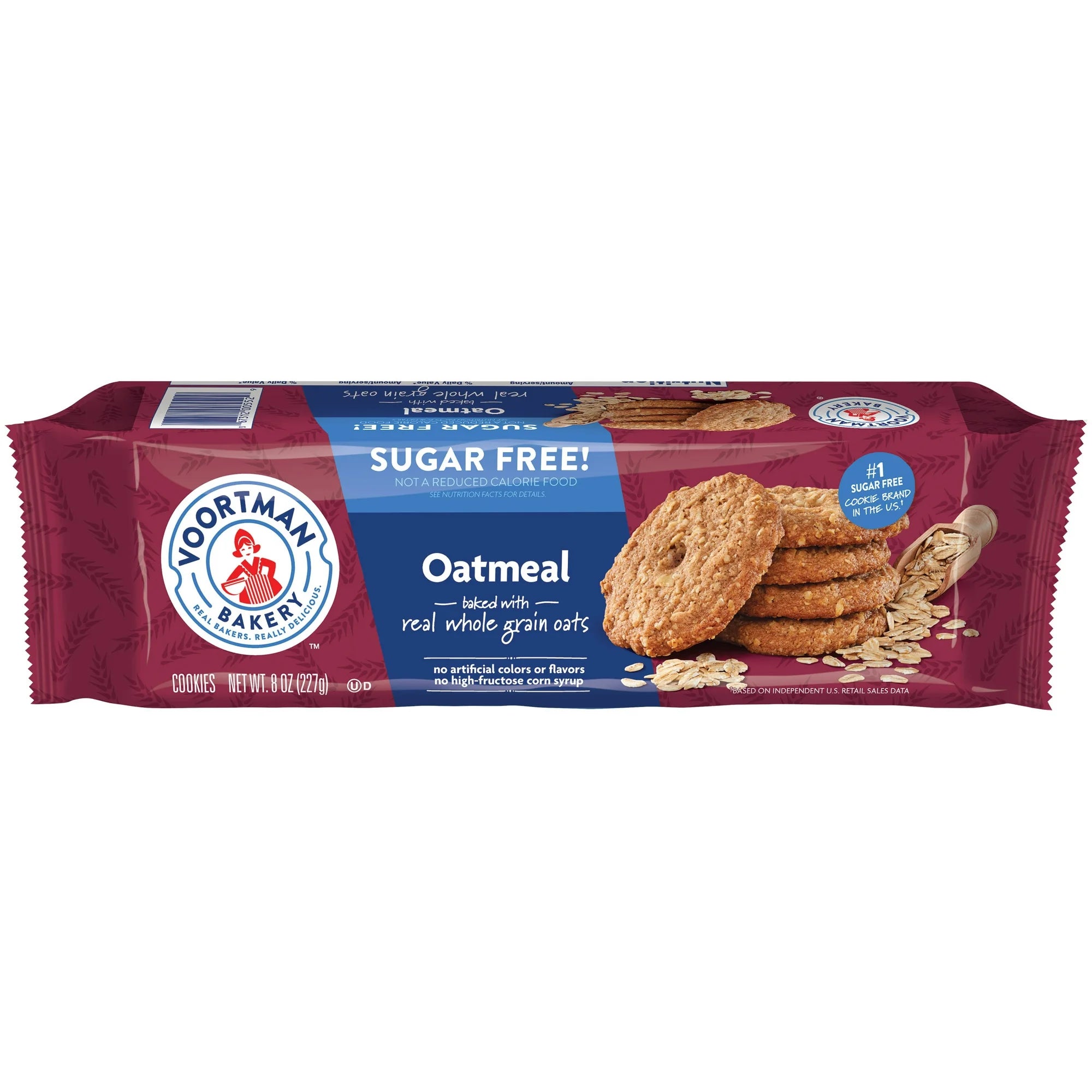 VOORTMAN  Zero Sugar Oatmeal Cookies 8 oz