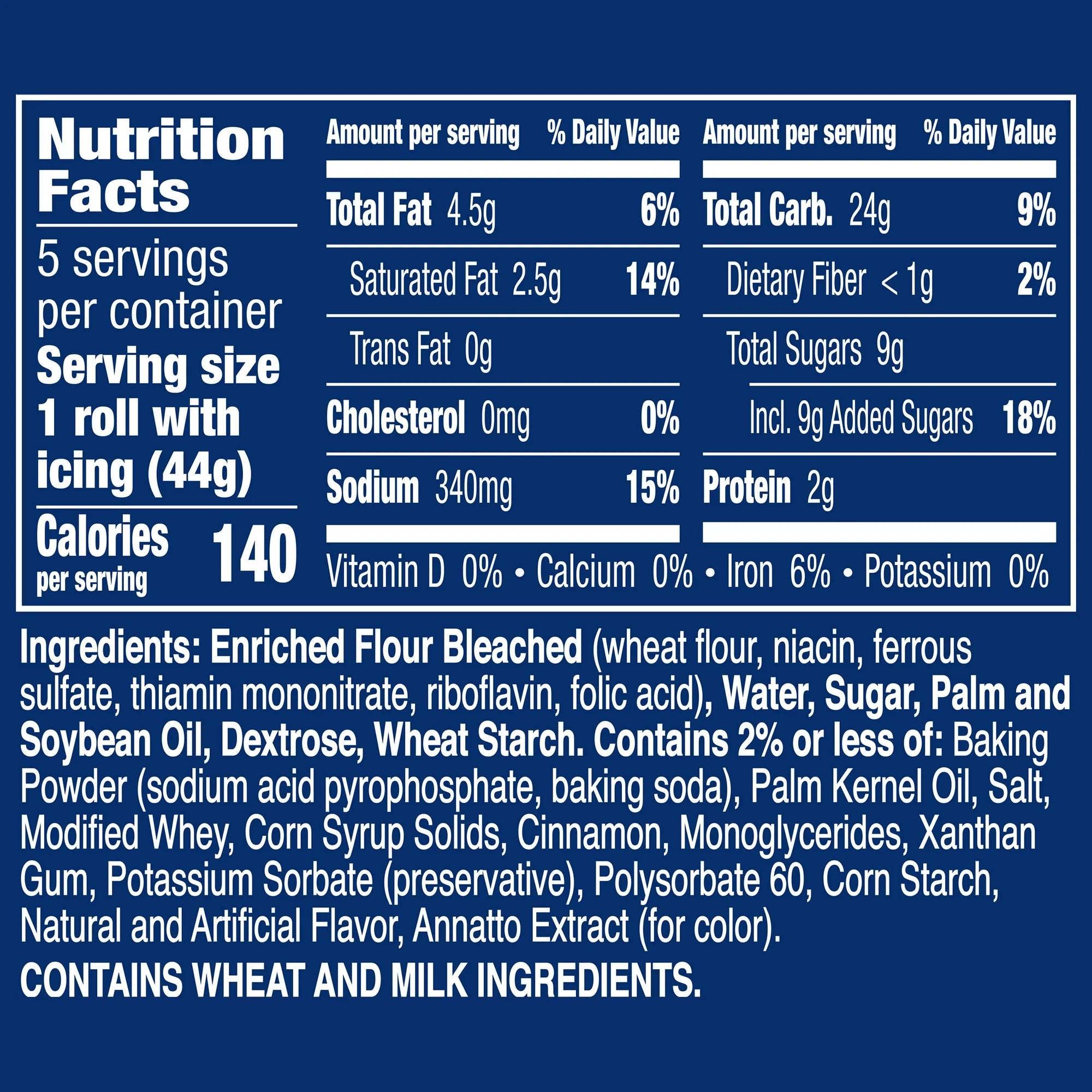 Pillsbury Cinnamon Rolls , Canned Pastry Dough