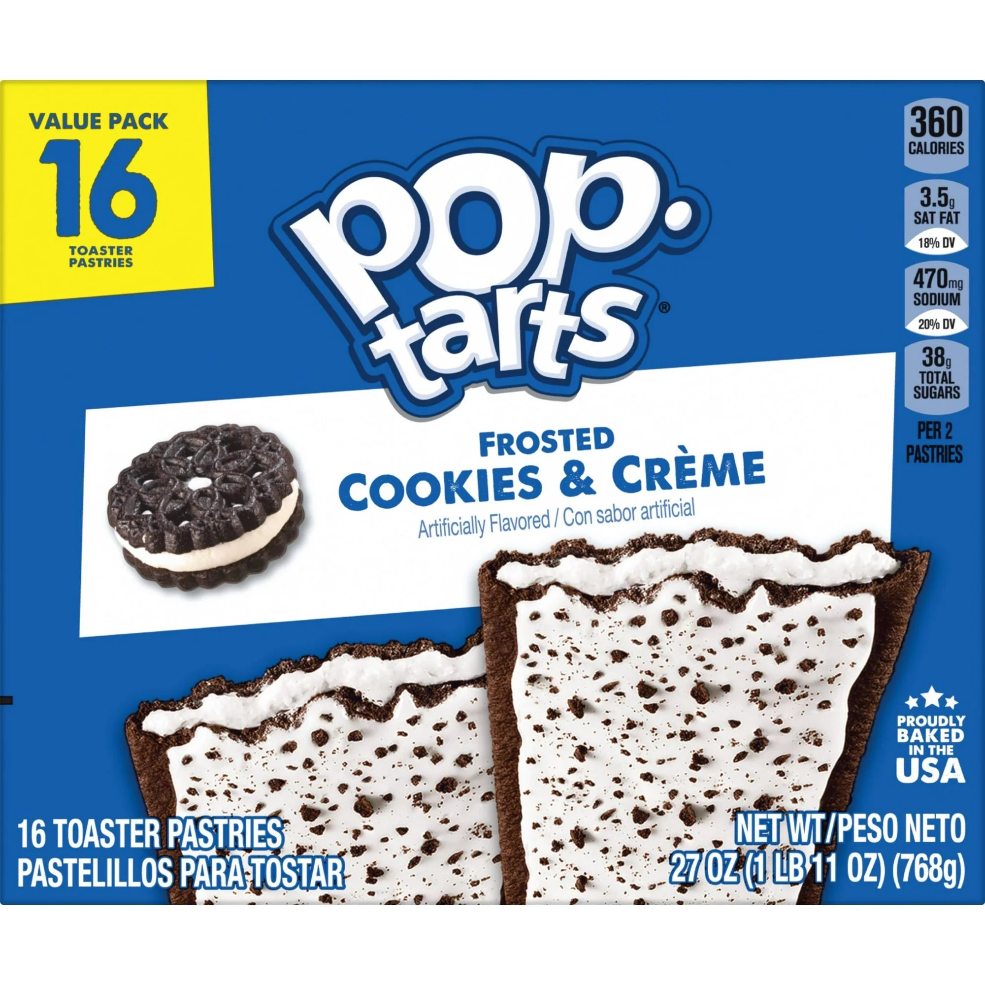 Pop-Tarts Frosted Cookies and Creme  Pastries