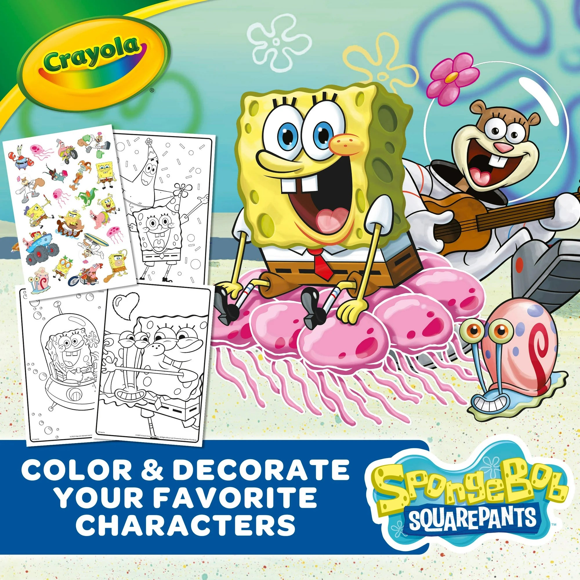 Crayola SpongeBob Coloring Book with Stickers