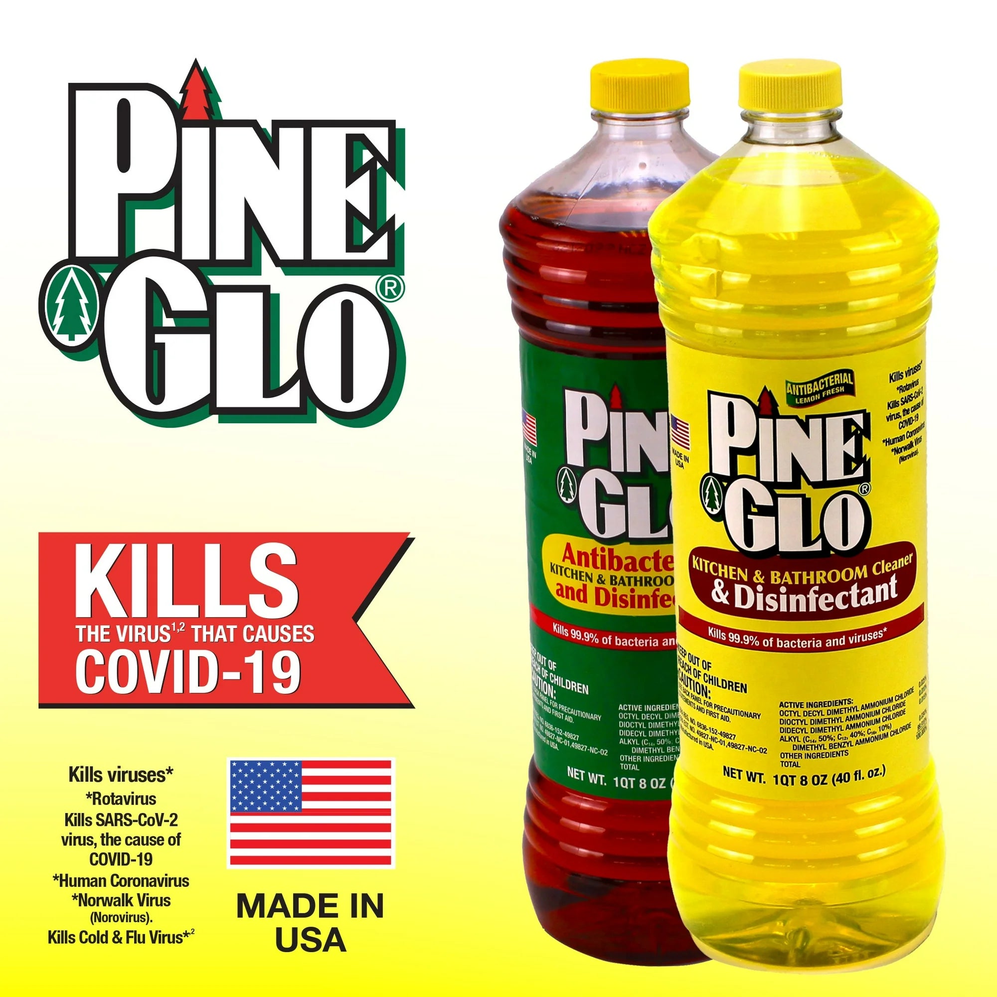 Pine Glo Lemon Cleaner - 40 oz