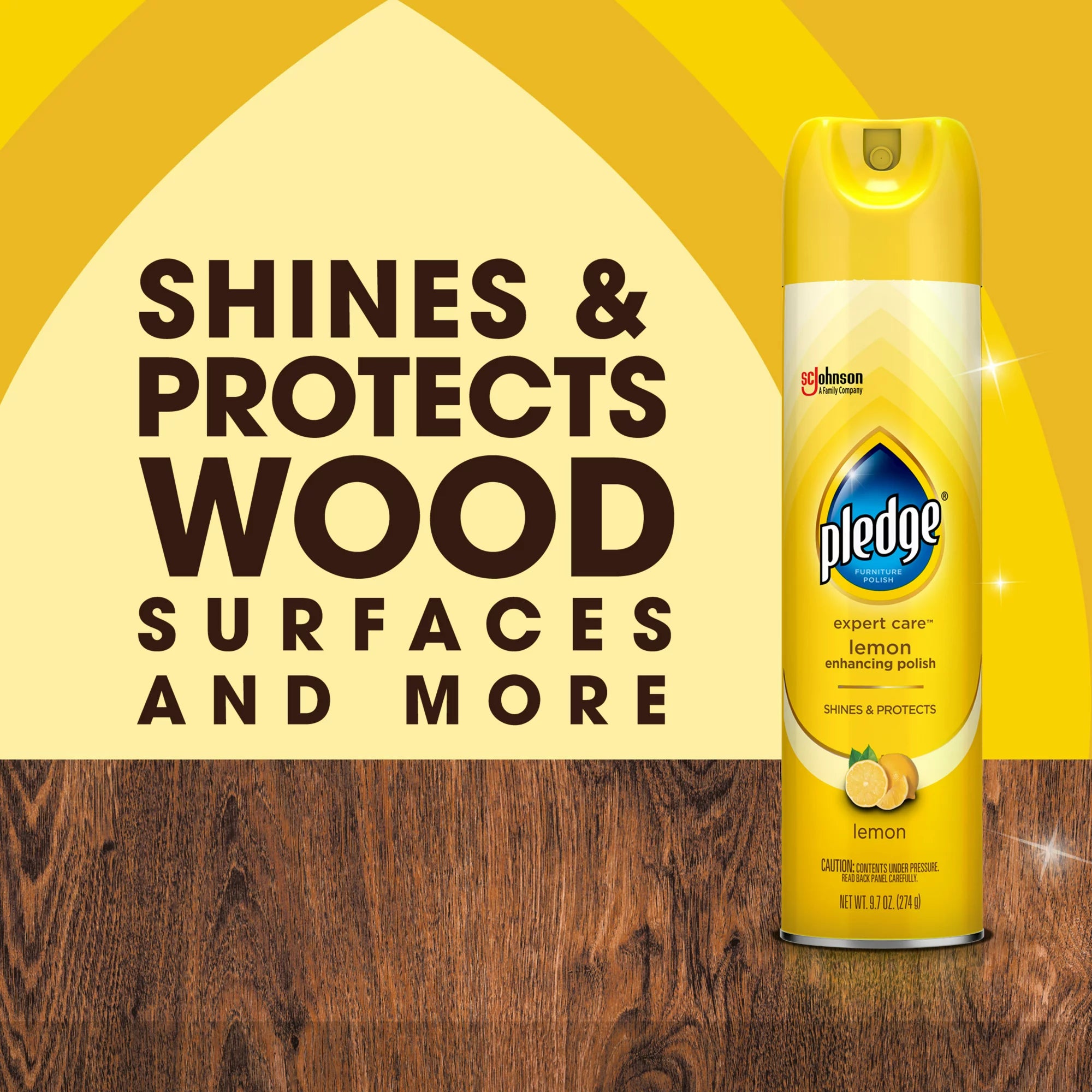 Pledge® Expert Care™, Wood Polish Shines