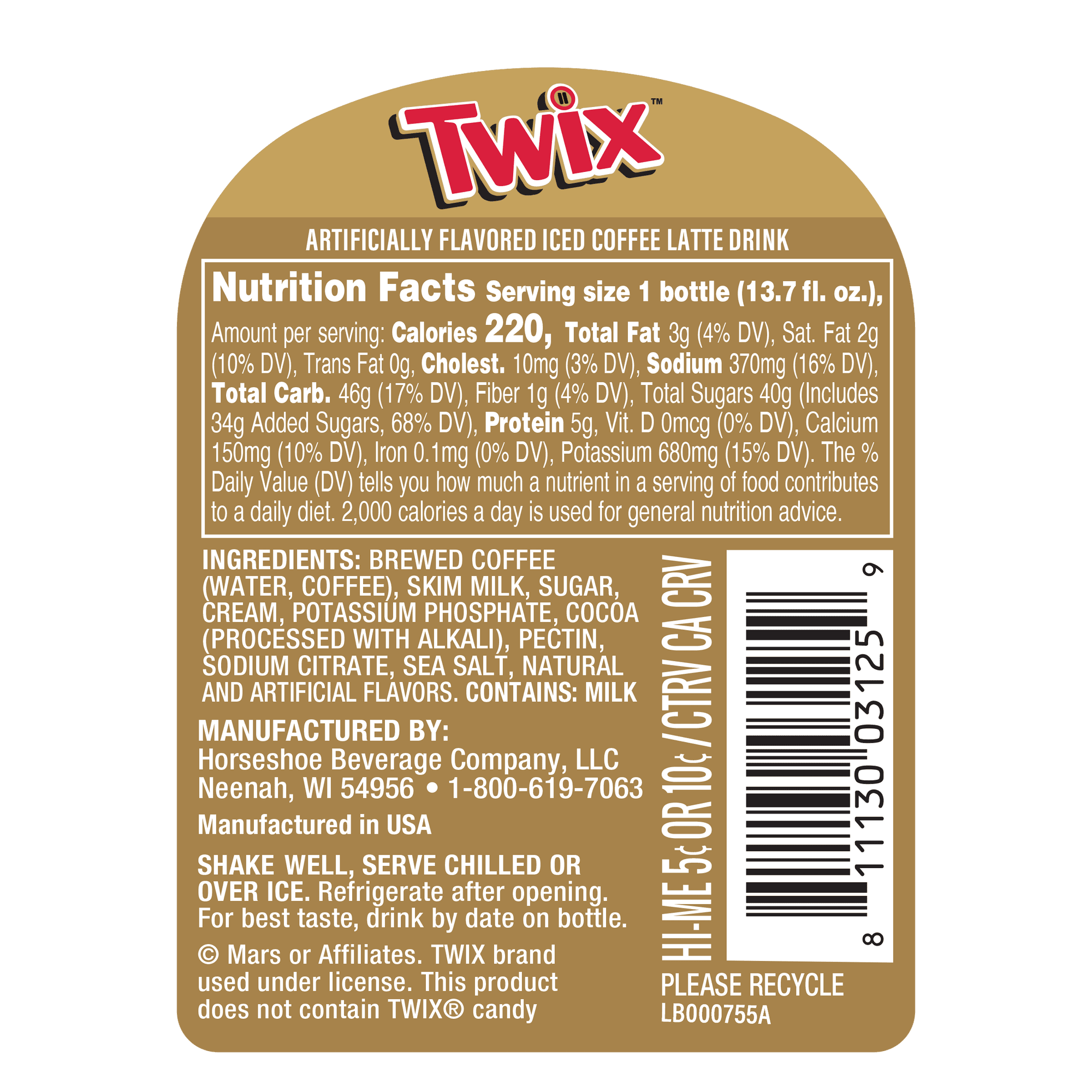 Victor Allen's Coffee Twix Iced Latte