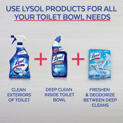 Lysol Toilet Bowl Cleaner Gel, for Cleaning and and Disinfecting, Removes Lime and Rust, 24oz