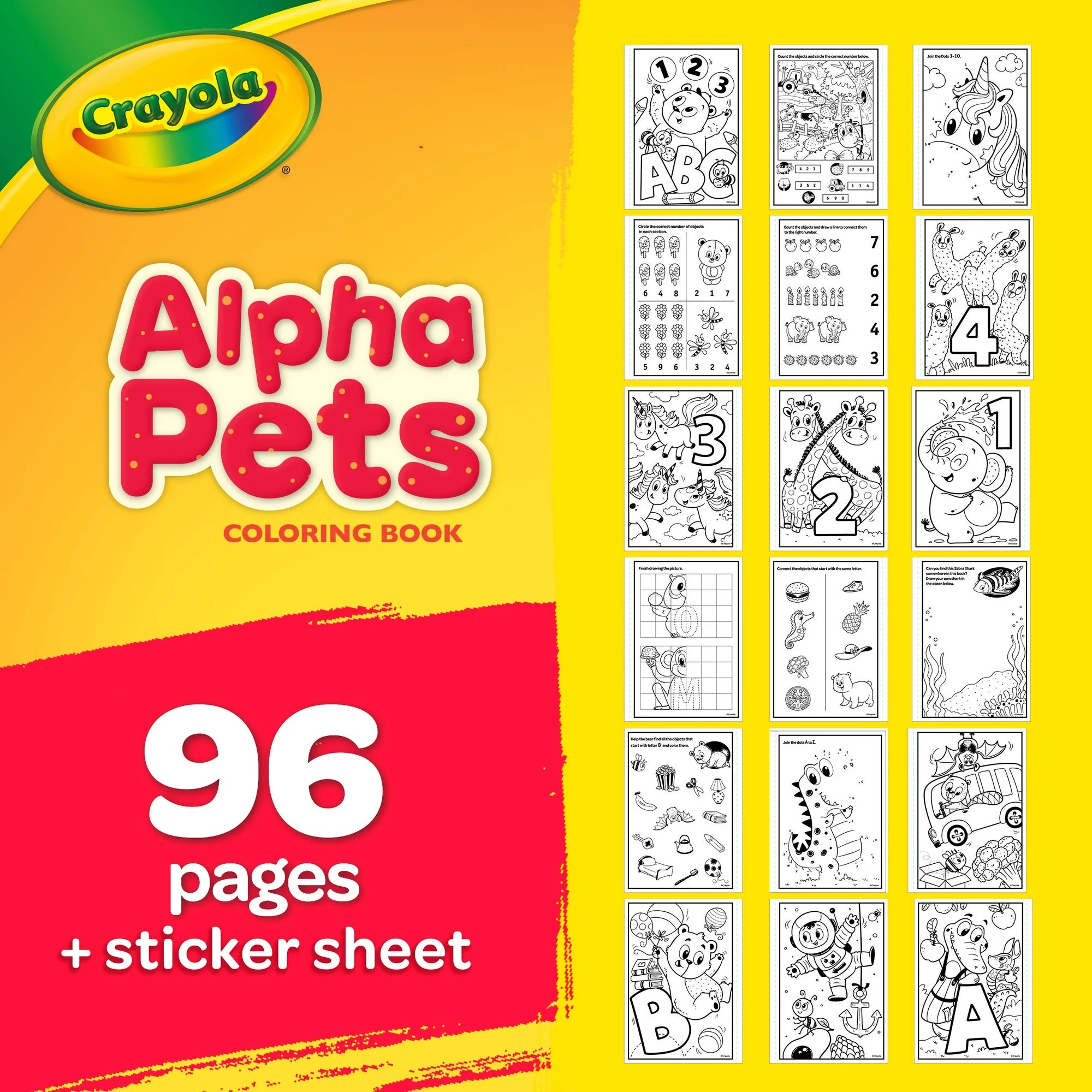 Crayola Alpha Pets Coloring Book