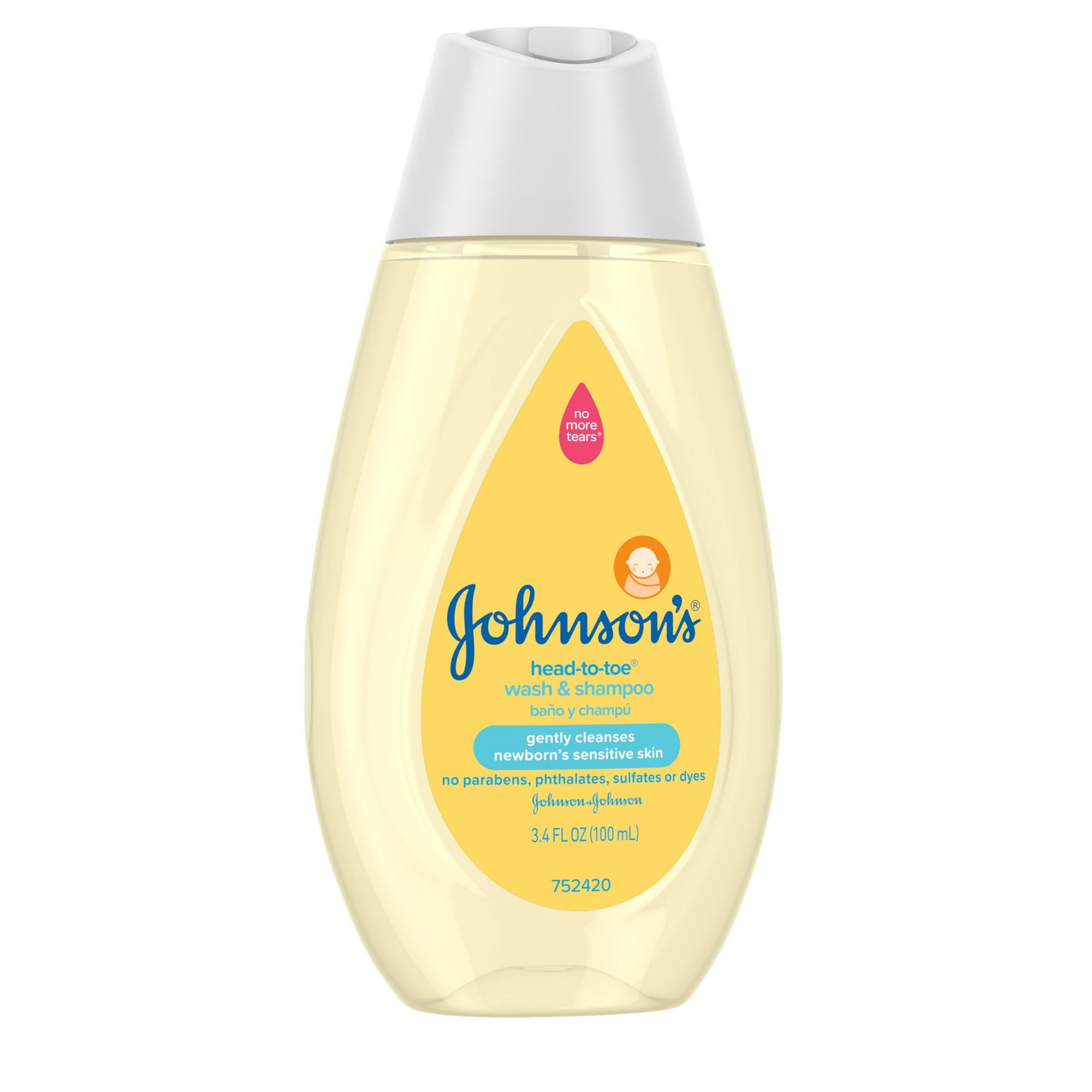 Johnson's Head-To-Toe Baby Wash & Shampoo , 3.4 fl oz