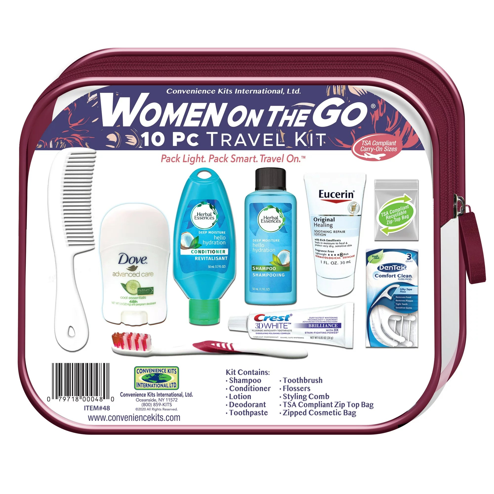 Women's Deluxe 10-Piece Travel Kit