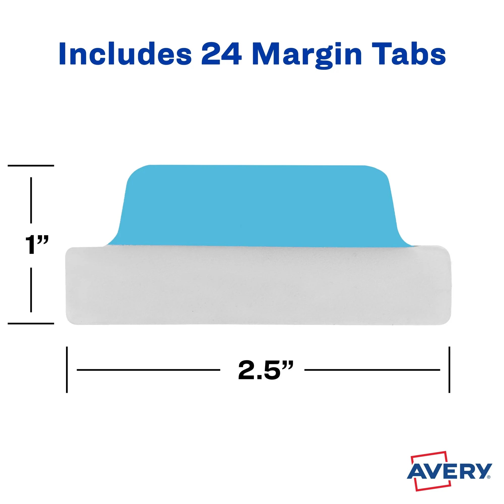 Avery Ultratabs: Bright, Removable, 24 tabs