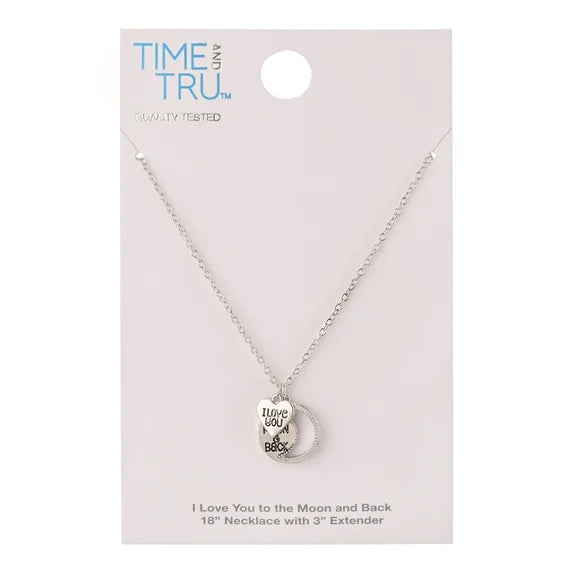 Time and Tru Women’s Gold-Tone Crystal Dangle Necklace 