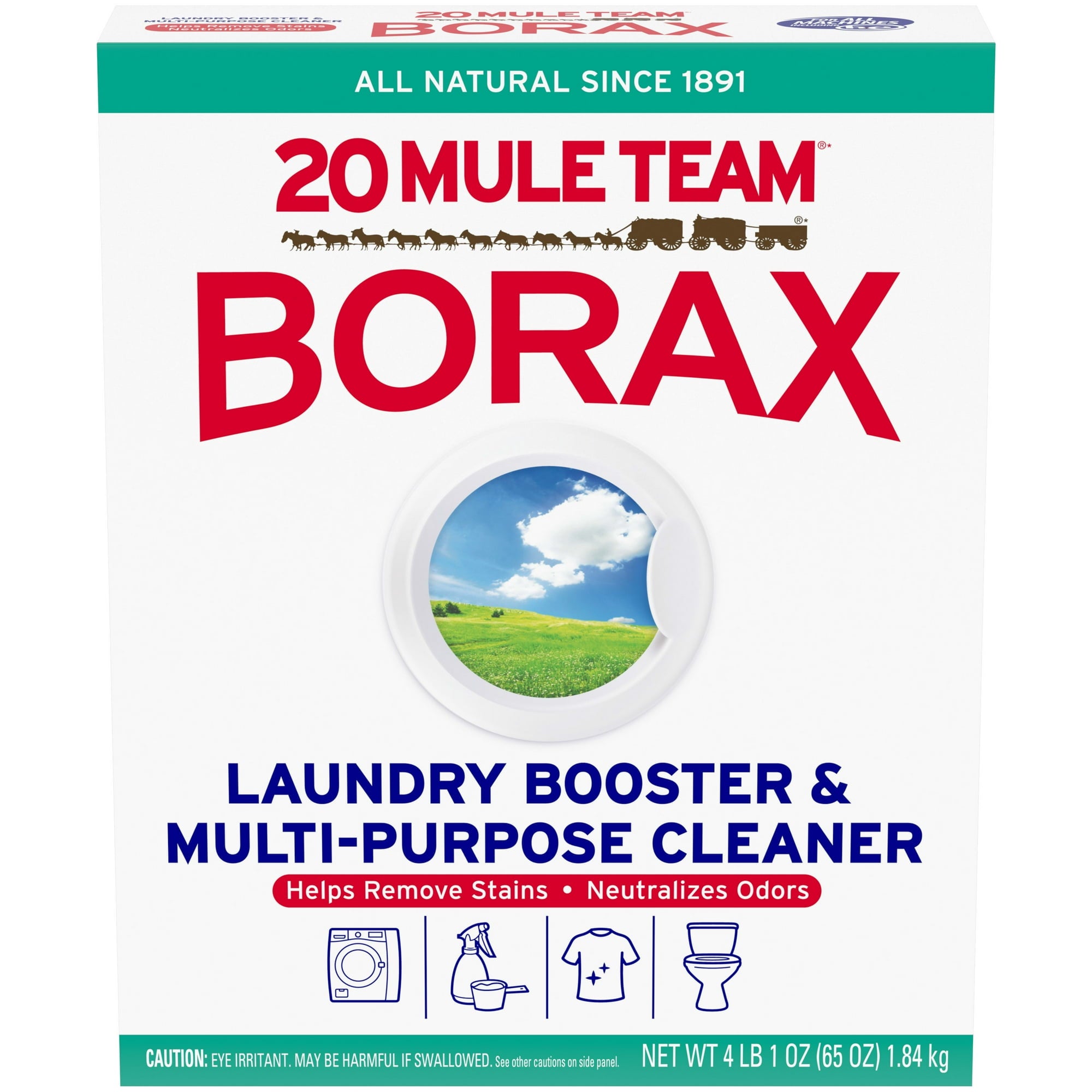 20 Mule Team Borax All-Natural Cleaner & Laundry Booster