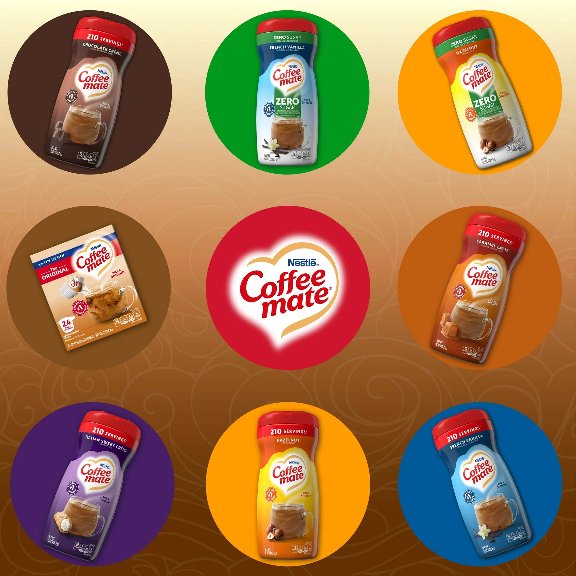 Nestle Coffee Mate Creamer Singles,9 fl oz