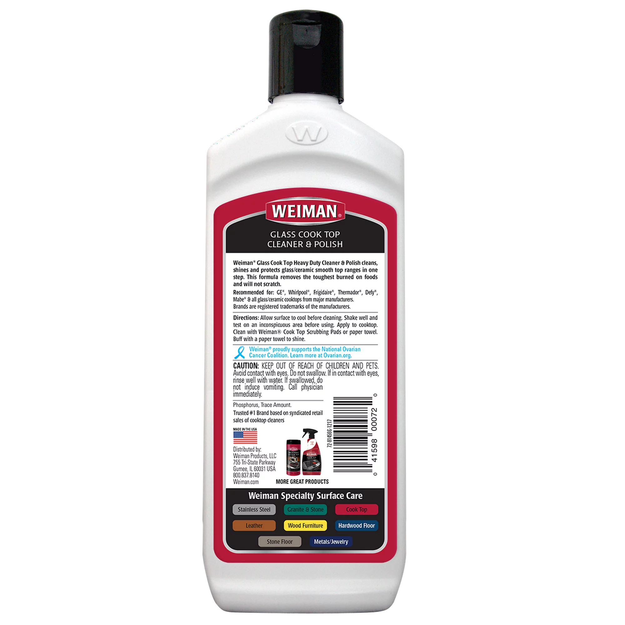 Weiman Cooktop Cleaner and Polish Cream 