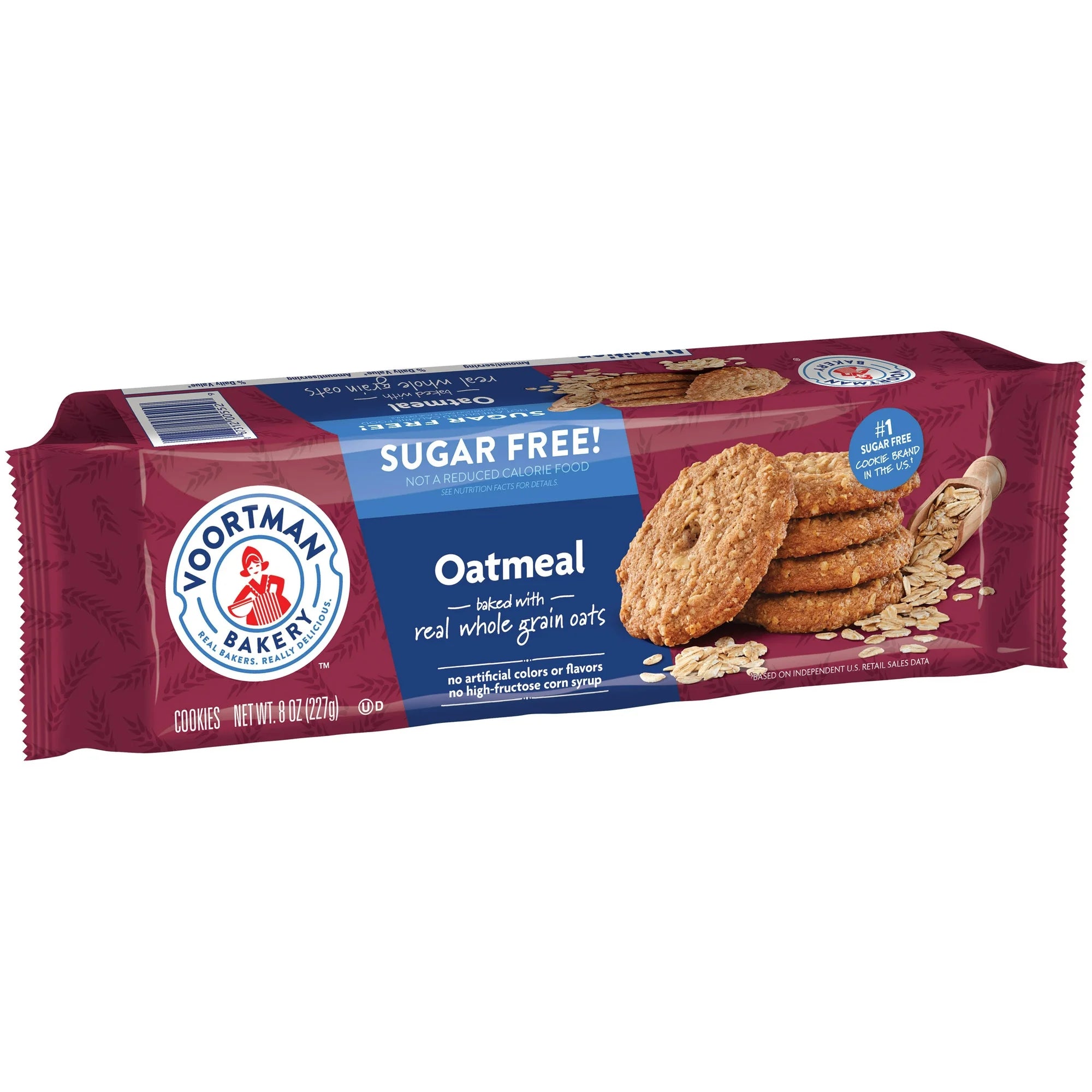 VOORTMAN  Zero Sugar Oatmeal Cookies 8 oz