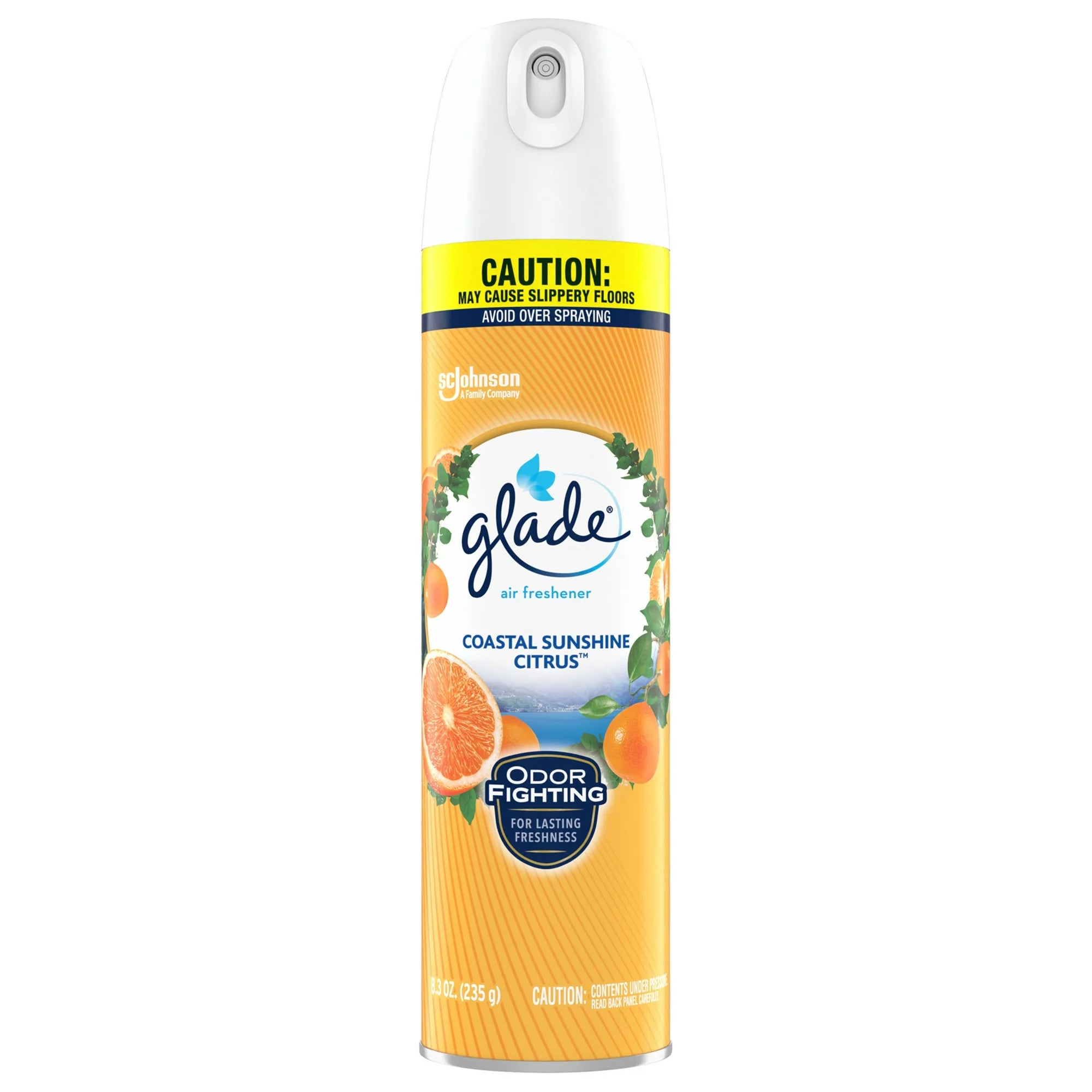 Glade Air Freshener Spray, Coastal Sunshine Citrus Scent, Fragrance Infused with Essential Oils, 8.3 oz