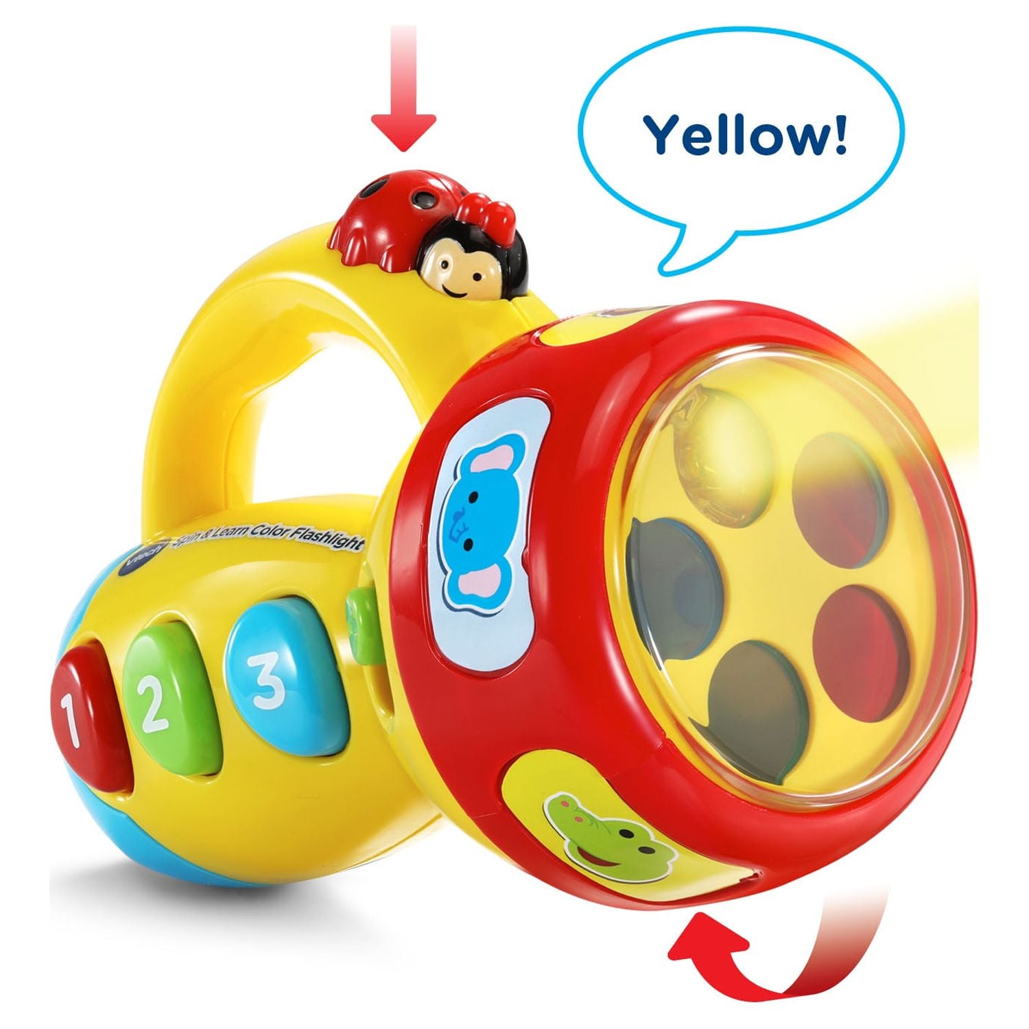 VTech, Spin and Learn Color Flashlight, Toddler Learning Toy