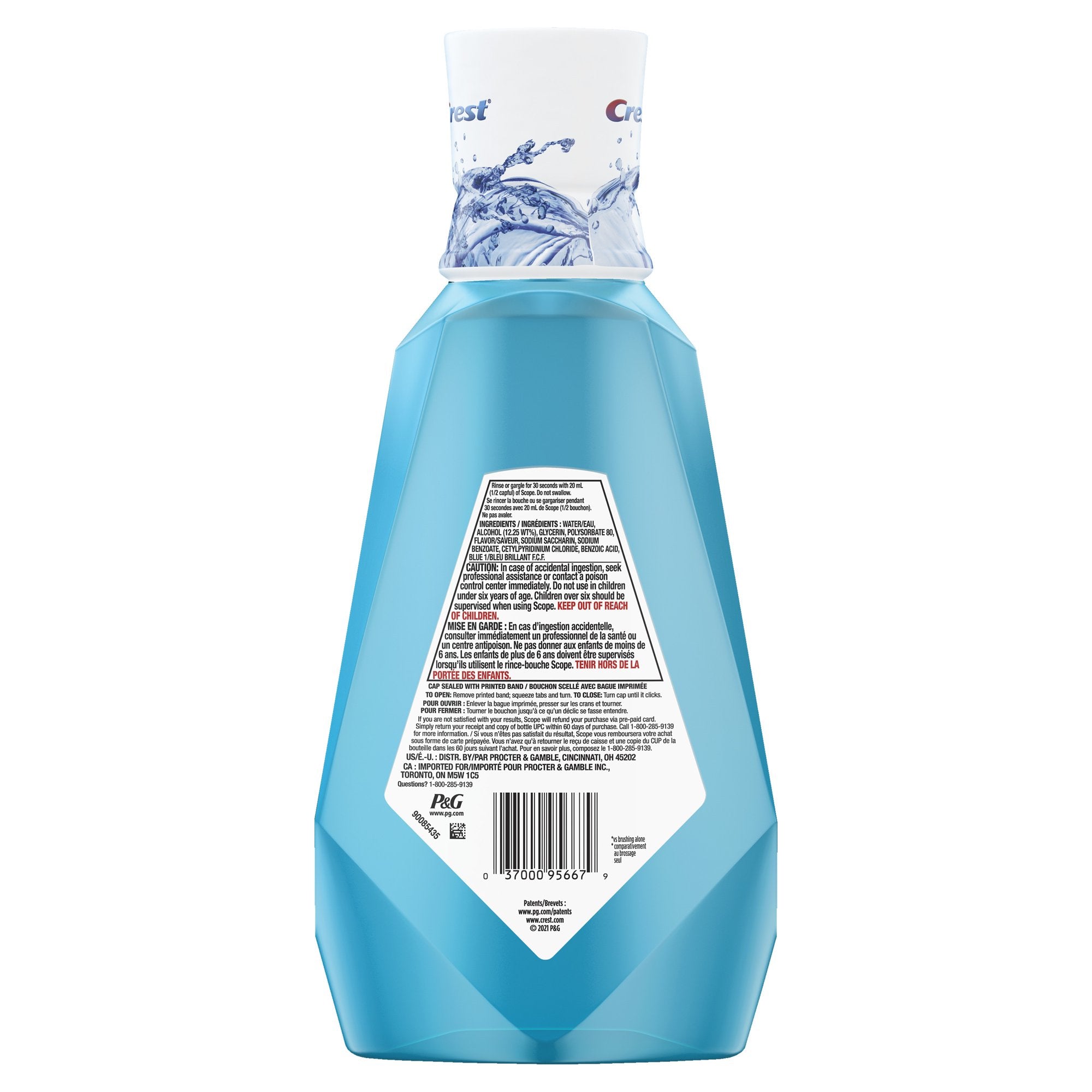 Crest Scope Outlast Mouthwash, Cool Peppermint