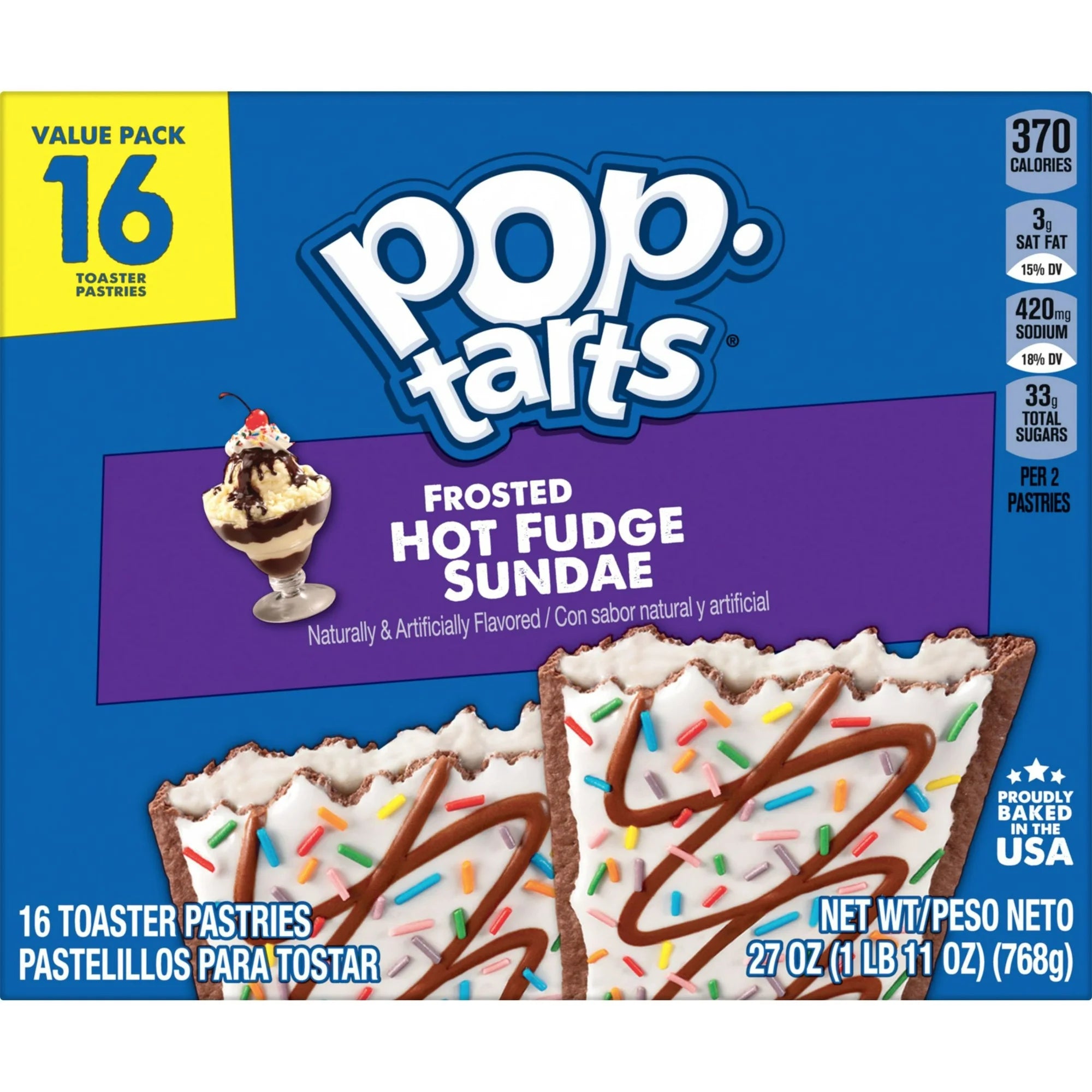 Pop-Tarts Frosted Hot Fudge Sundae Toaster Pastries