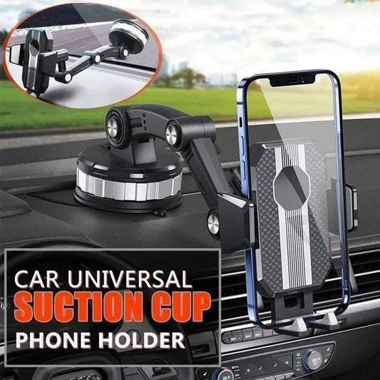 360° Rotatable Car Phone Holder | Shockproof Mobile Stand for iPhone, Xiaomi, Samsung | GPS Support & Accessories - MAK PERSONA ™