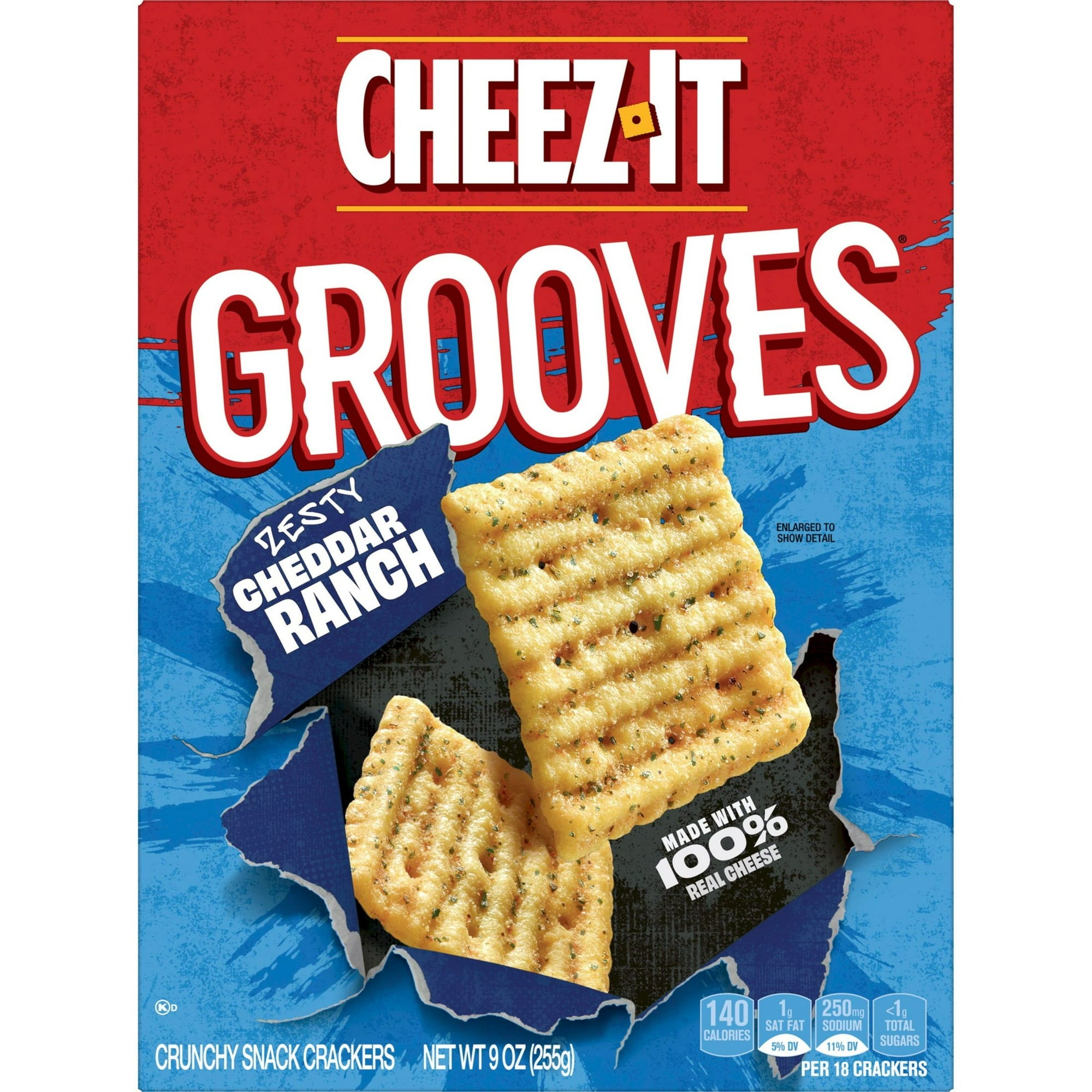 Cheez-It Grooves Zesty Cheddar Ranch Crackers