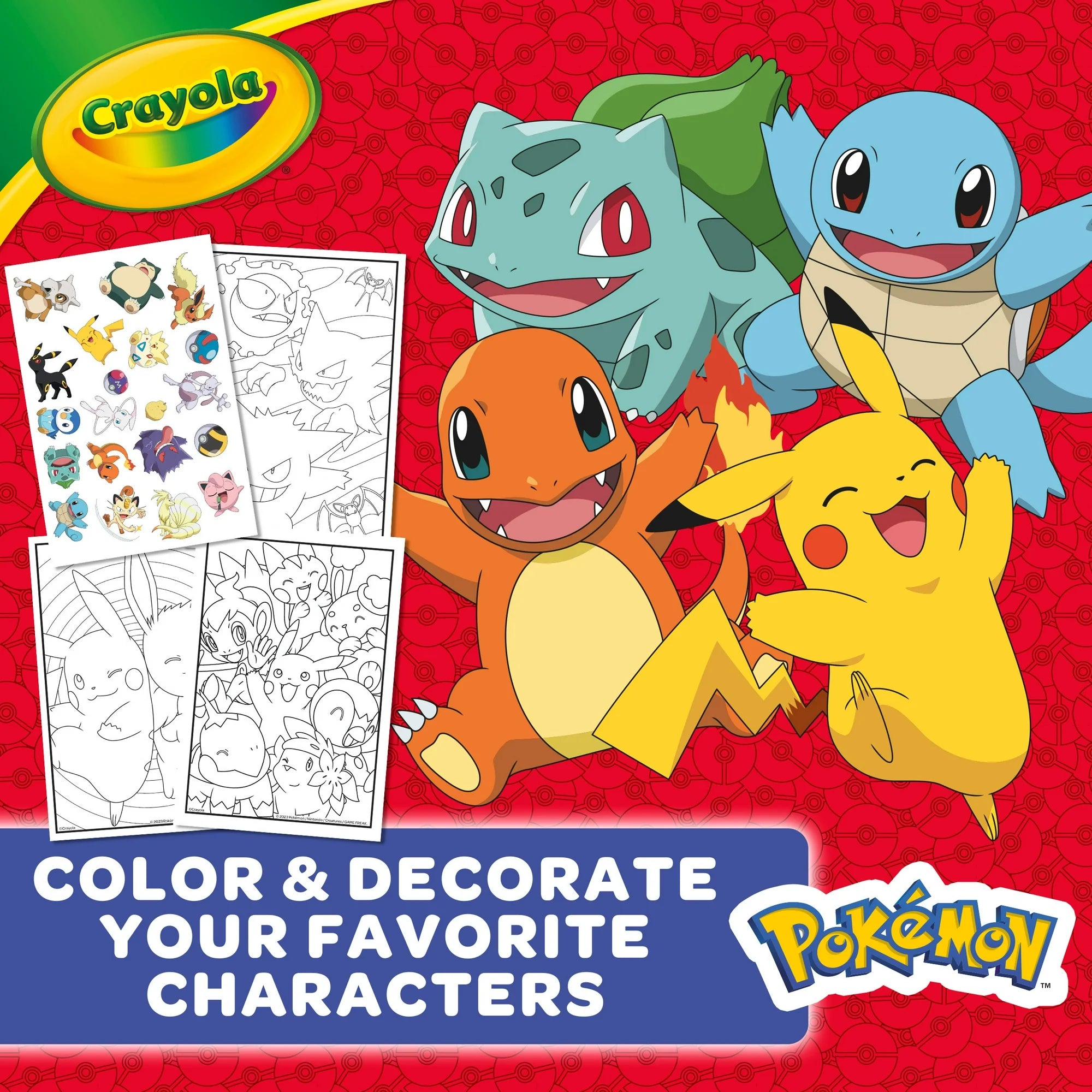 Crayola Pokémon Coloring Book with Stickers