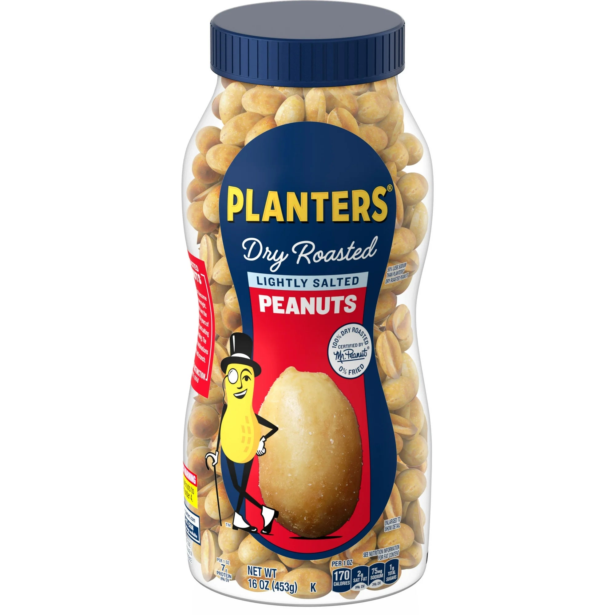 Planters Lightly Salted Dry Roasted Peanuts - 16oz