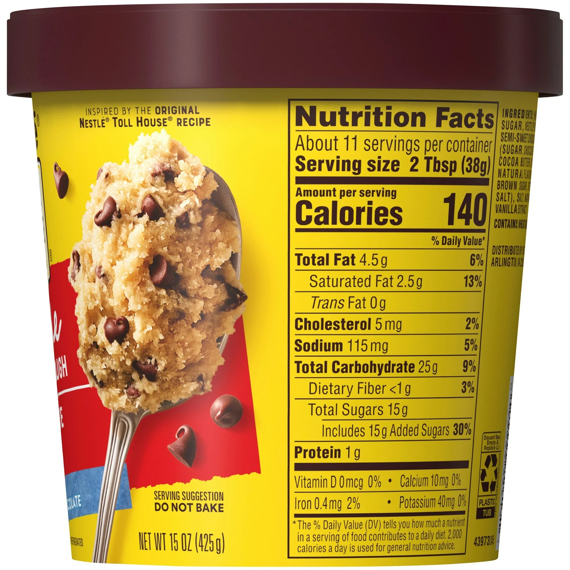 NESTLE TOLL HOUSE Chocolate Chip  Dough 