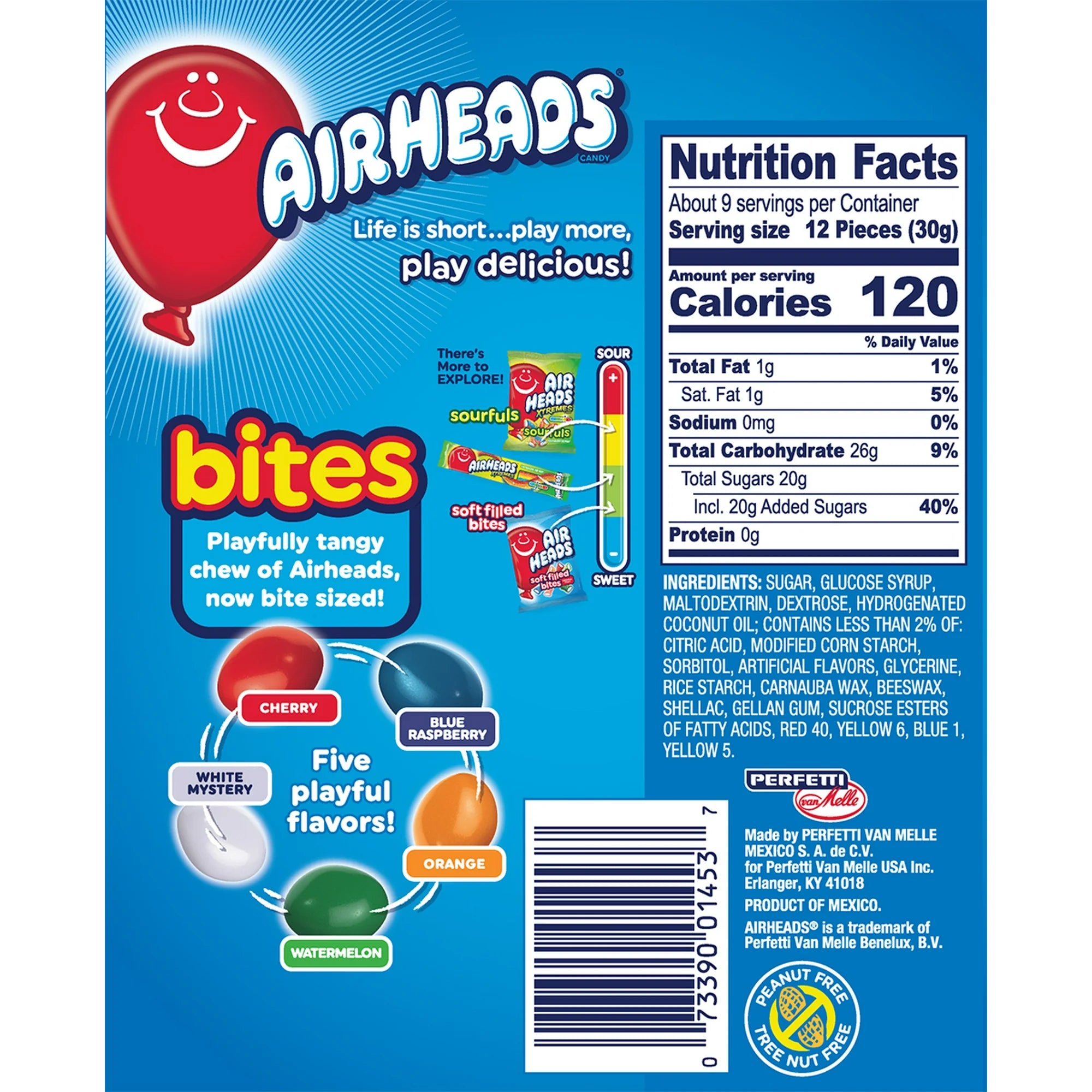 Airheads Bites Fruit Flavored Candy