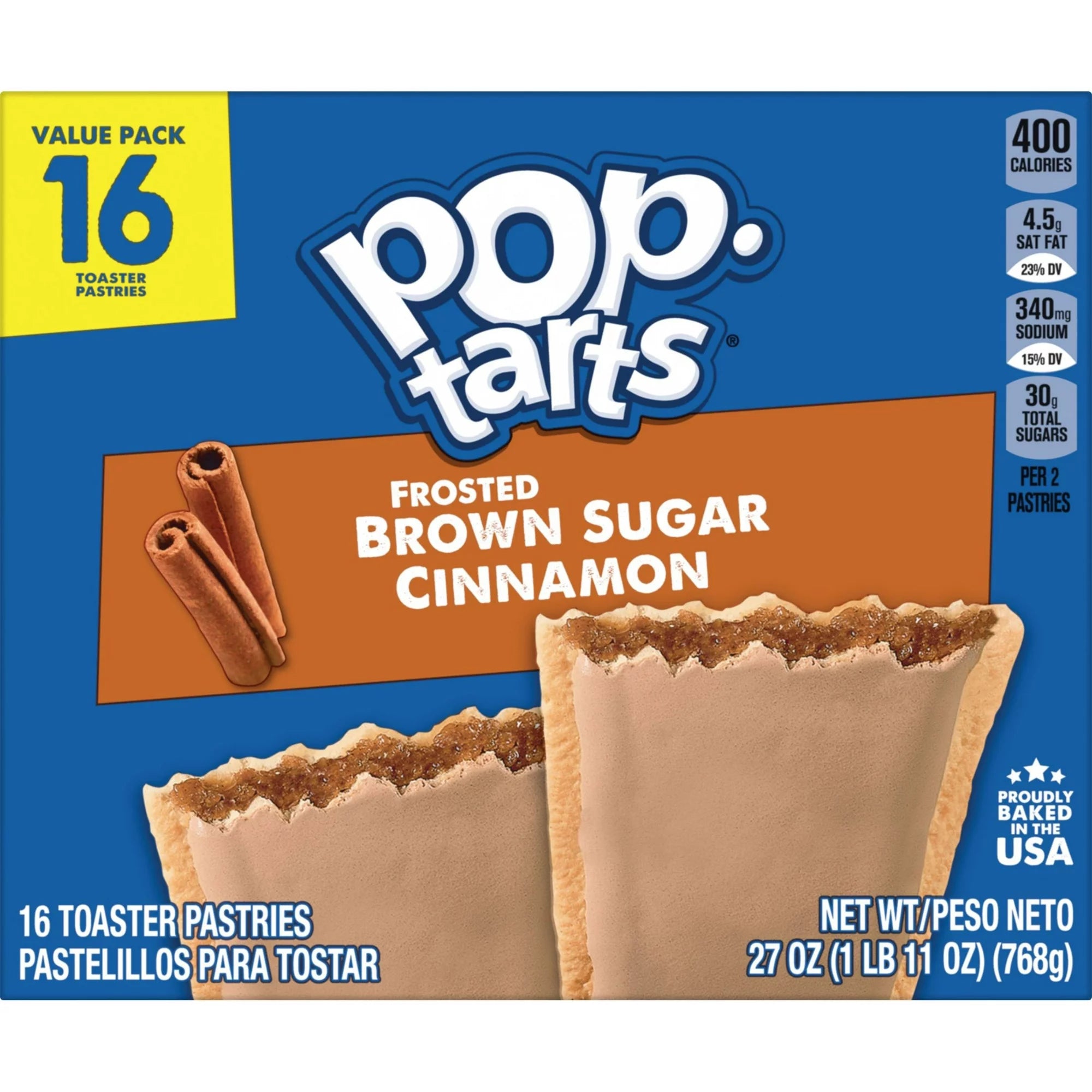 Pop-Tarts Frosted Brown Sugar Cinnamon Toaster Pastries