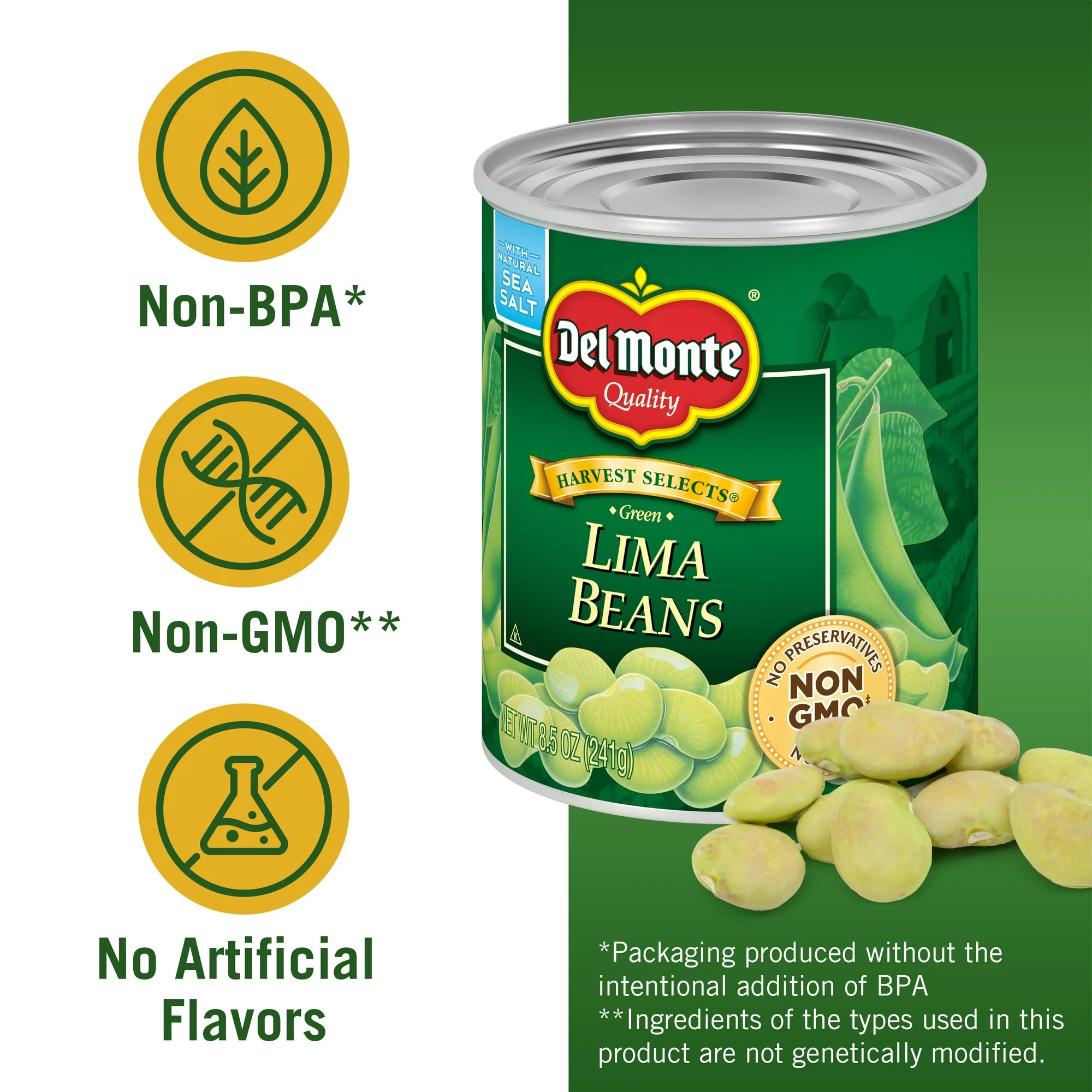 Del Monte Lima Beans Canned Vegetables