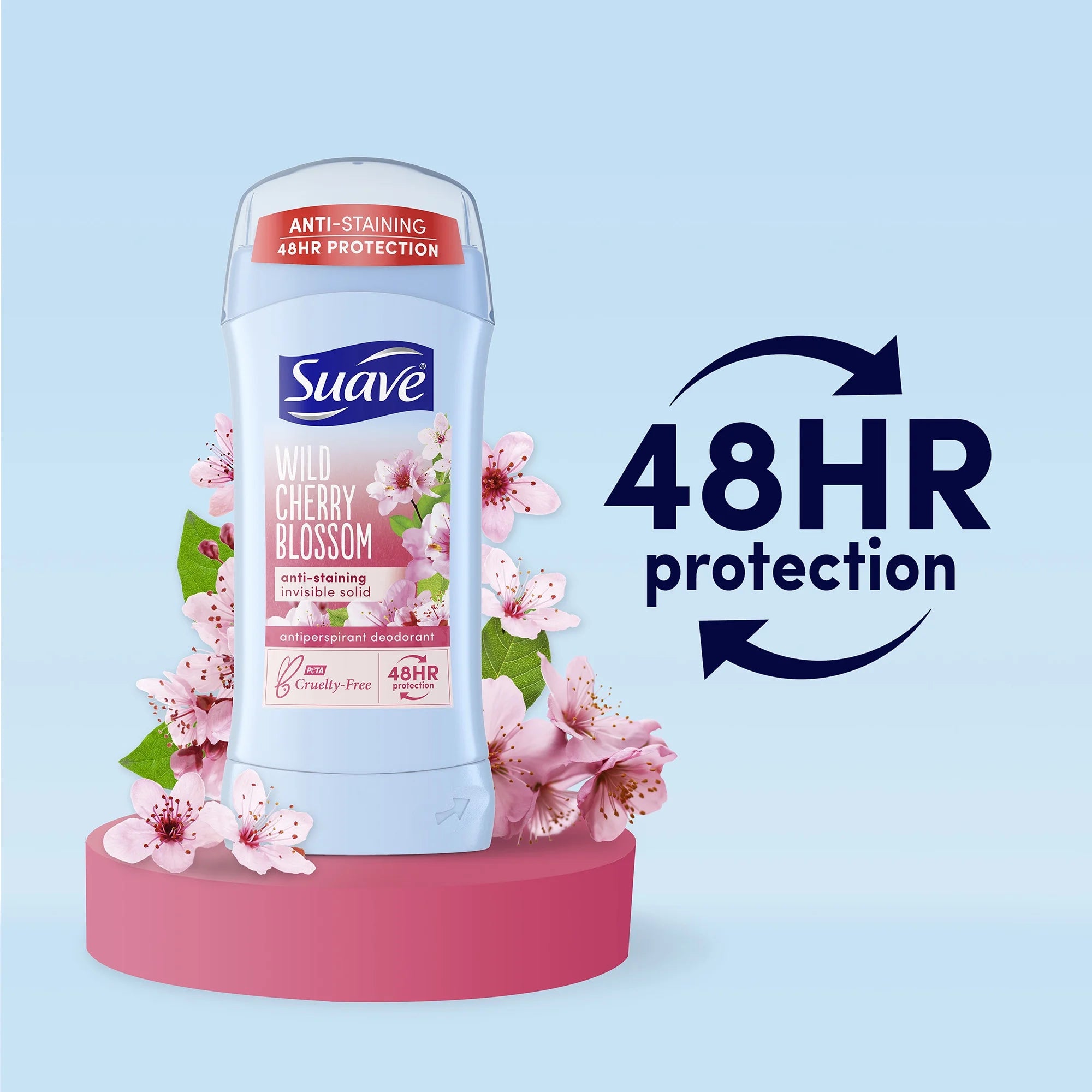 Suave Deodorant in Wild Cherry Blossom , 2 Pack