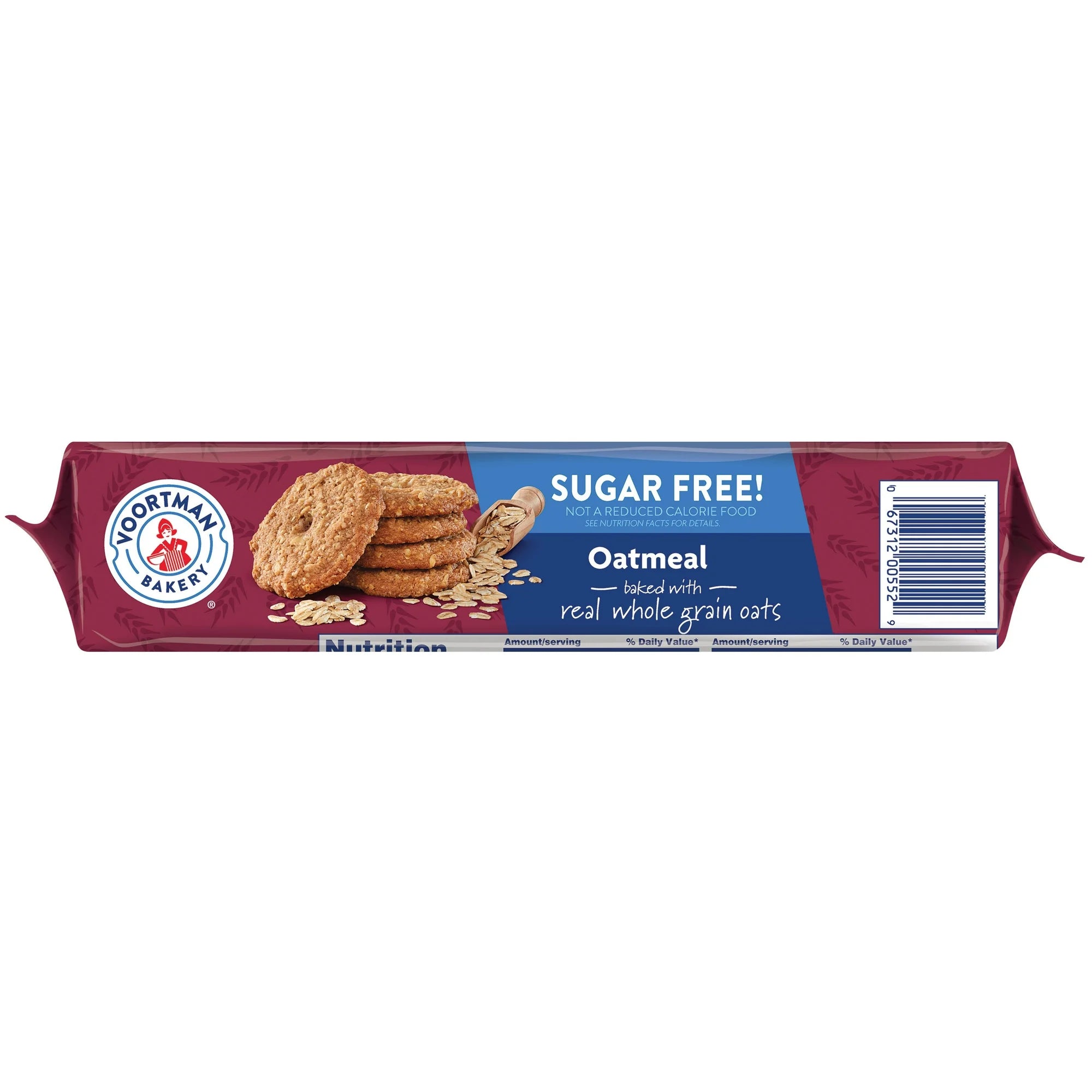 VOORTMAN  Zero Sugar Oatmeal Cookies 8 oz