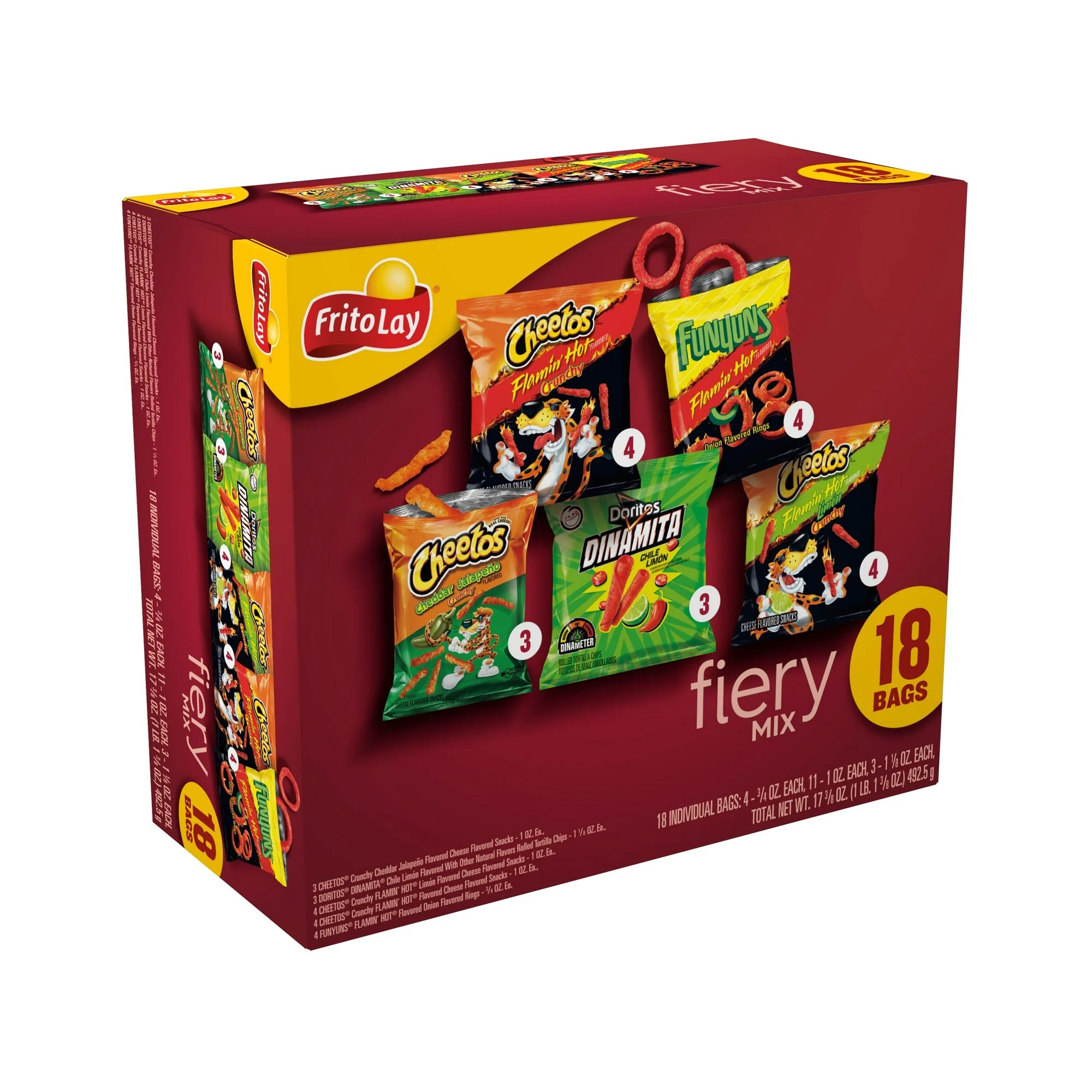 Frito-Lay Fiery Mix Variety Pack Snack Chips