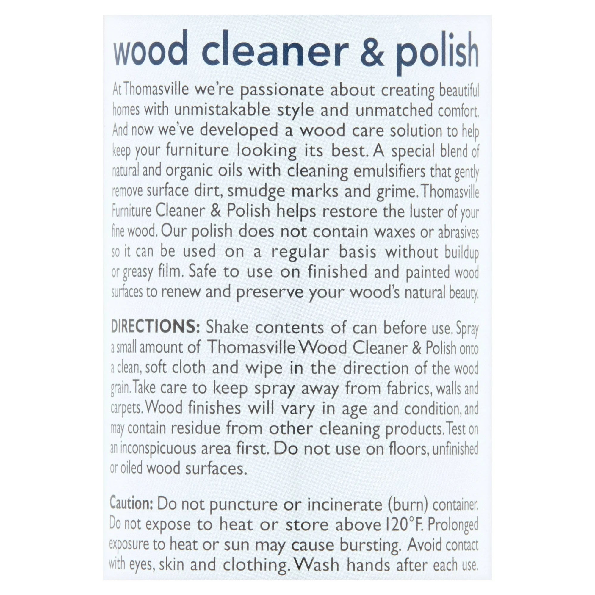 Thomasville Wood Cleaner & Polish, 12.5 Oz