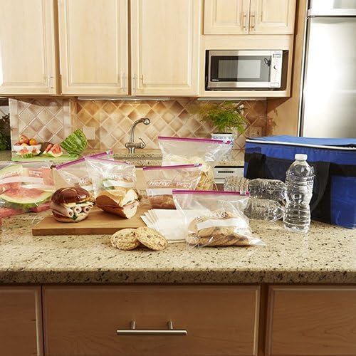 Hefty Press 'n Close Quart-Sized Food Storage Bags 