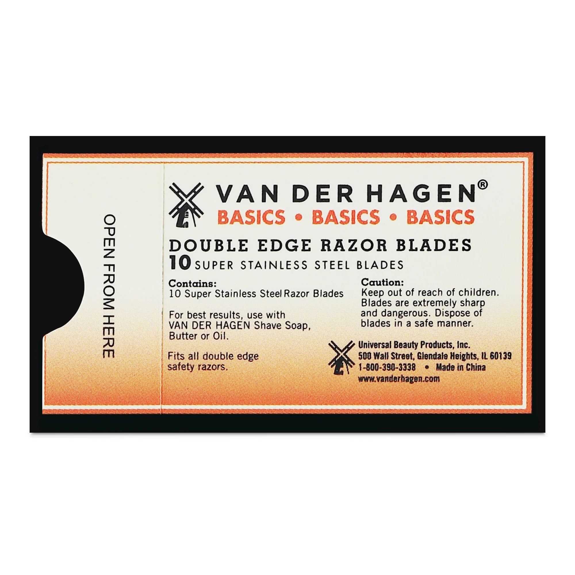 Van Der Hagen Double Edge Razor Blades