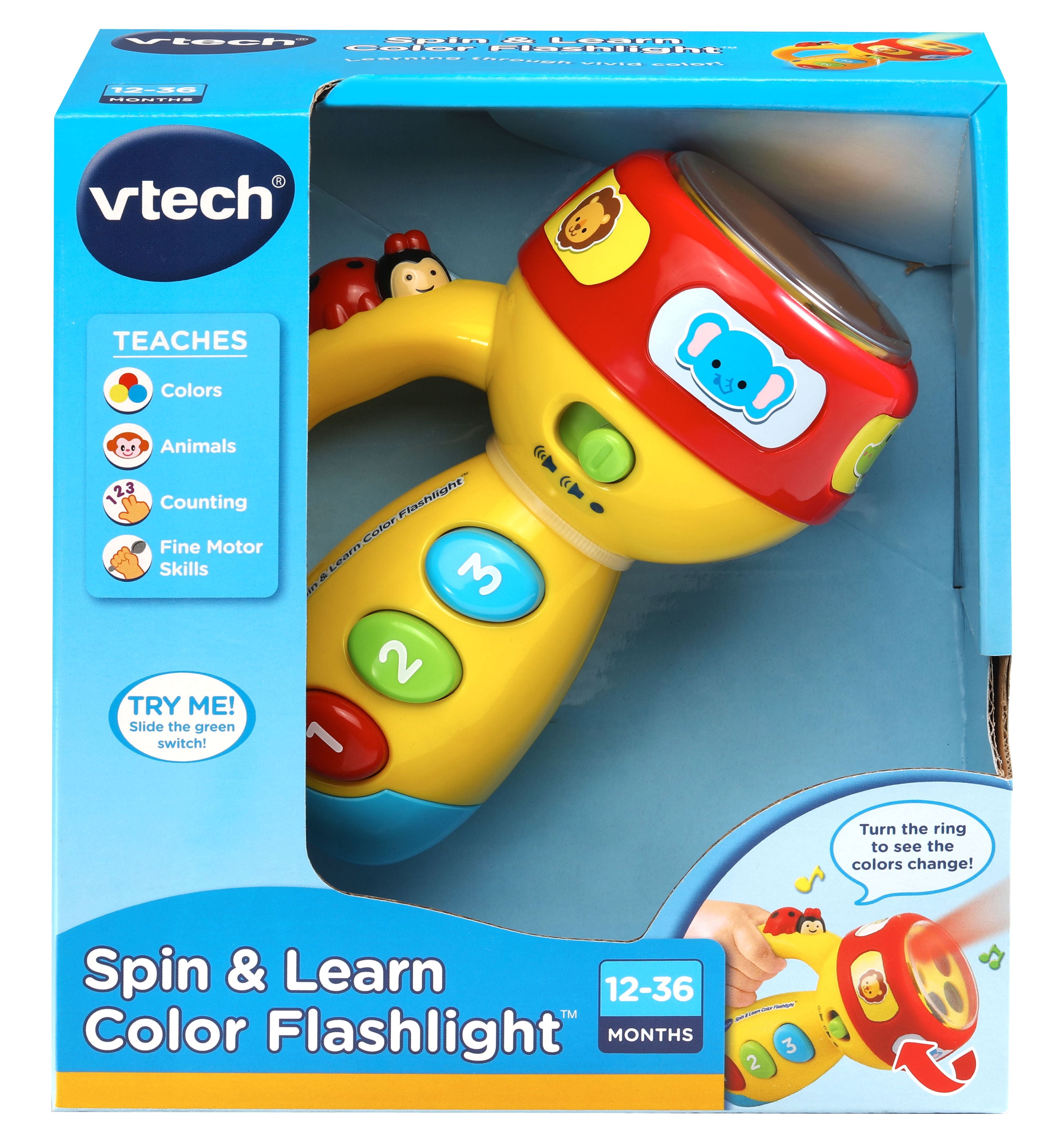 VTech, Spin and Learn Color Flashlight, Toddler Learning Toy