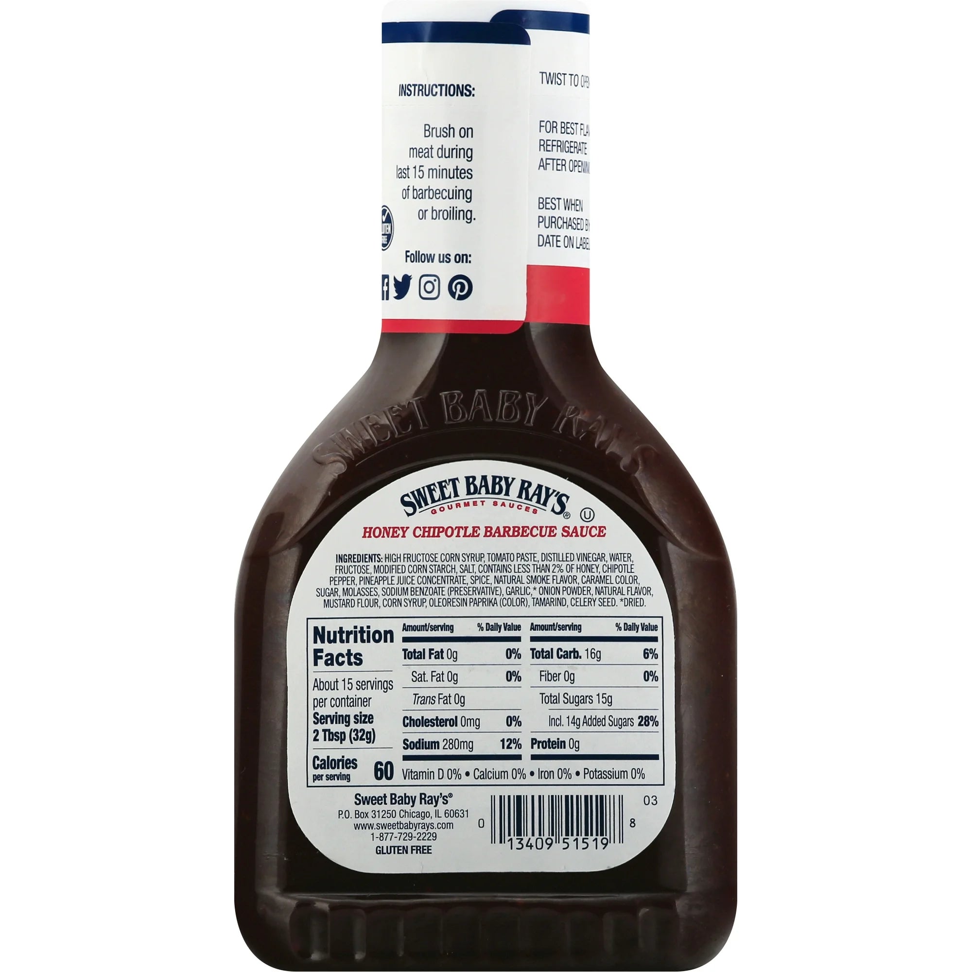 Honey Chipotle Barbecue Sauce 18 oz