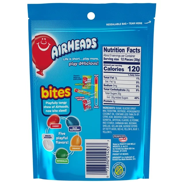 Airheads Bites Fruit Flavored Candy