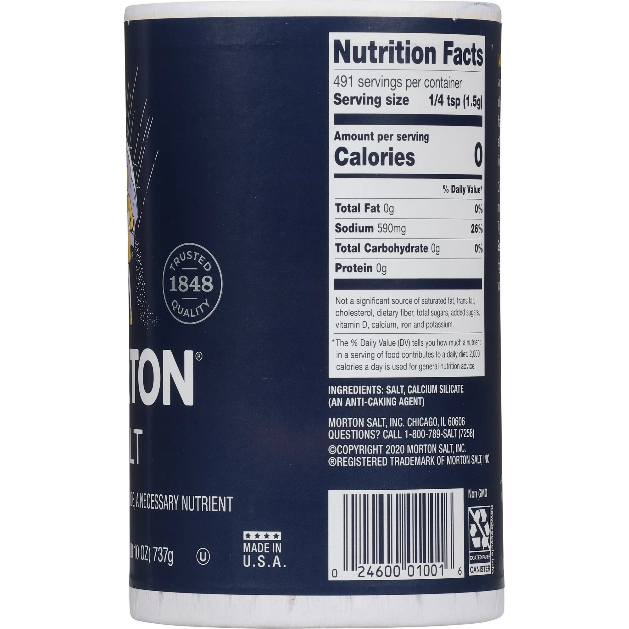 Morton 26 oz Table Salt - Versatile & Essential