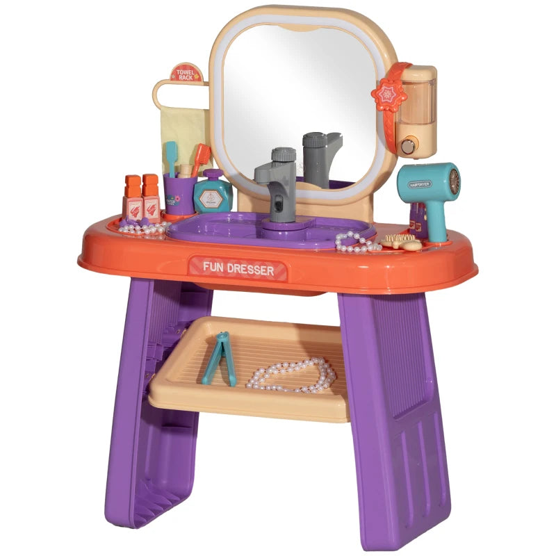 Purple Vanity Set for Girls Ages 3-6