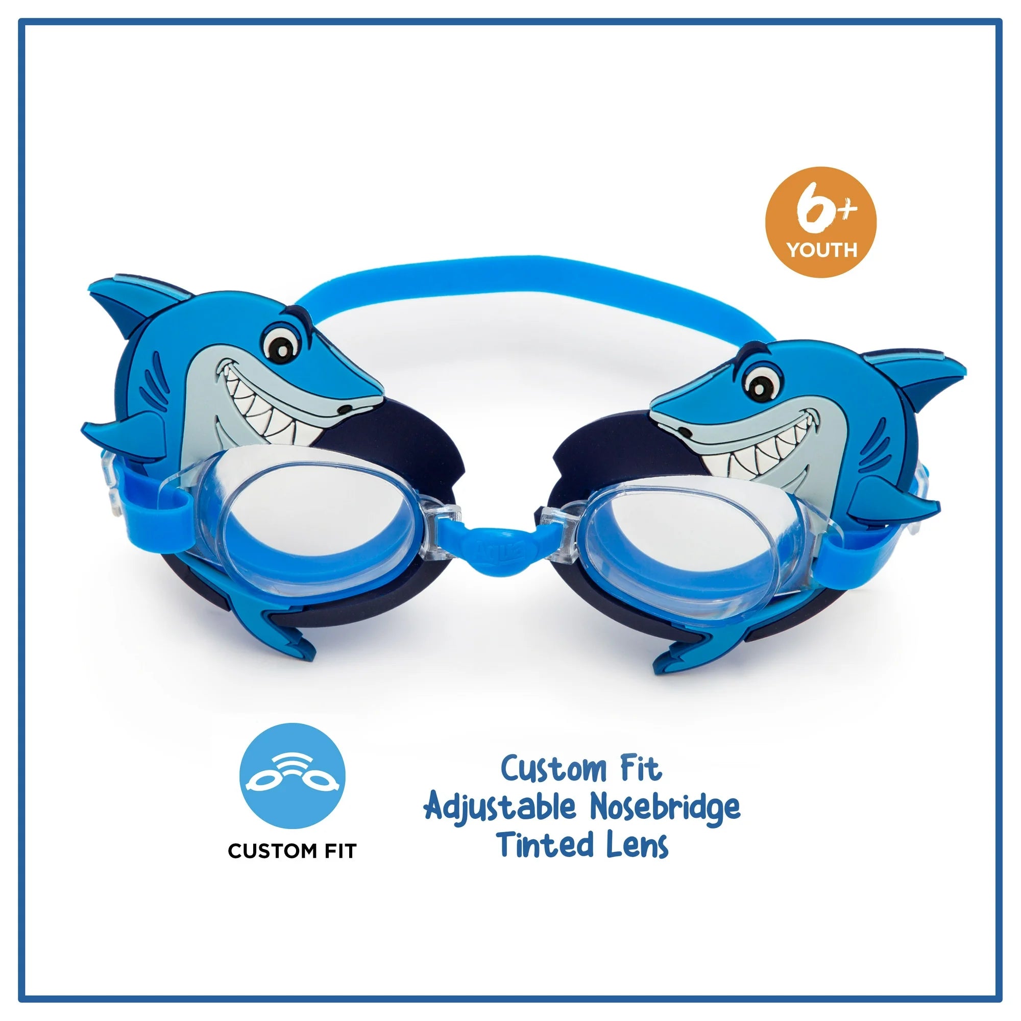 Eye Pop Kids Swim Goggles - Blue Shark