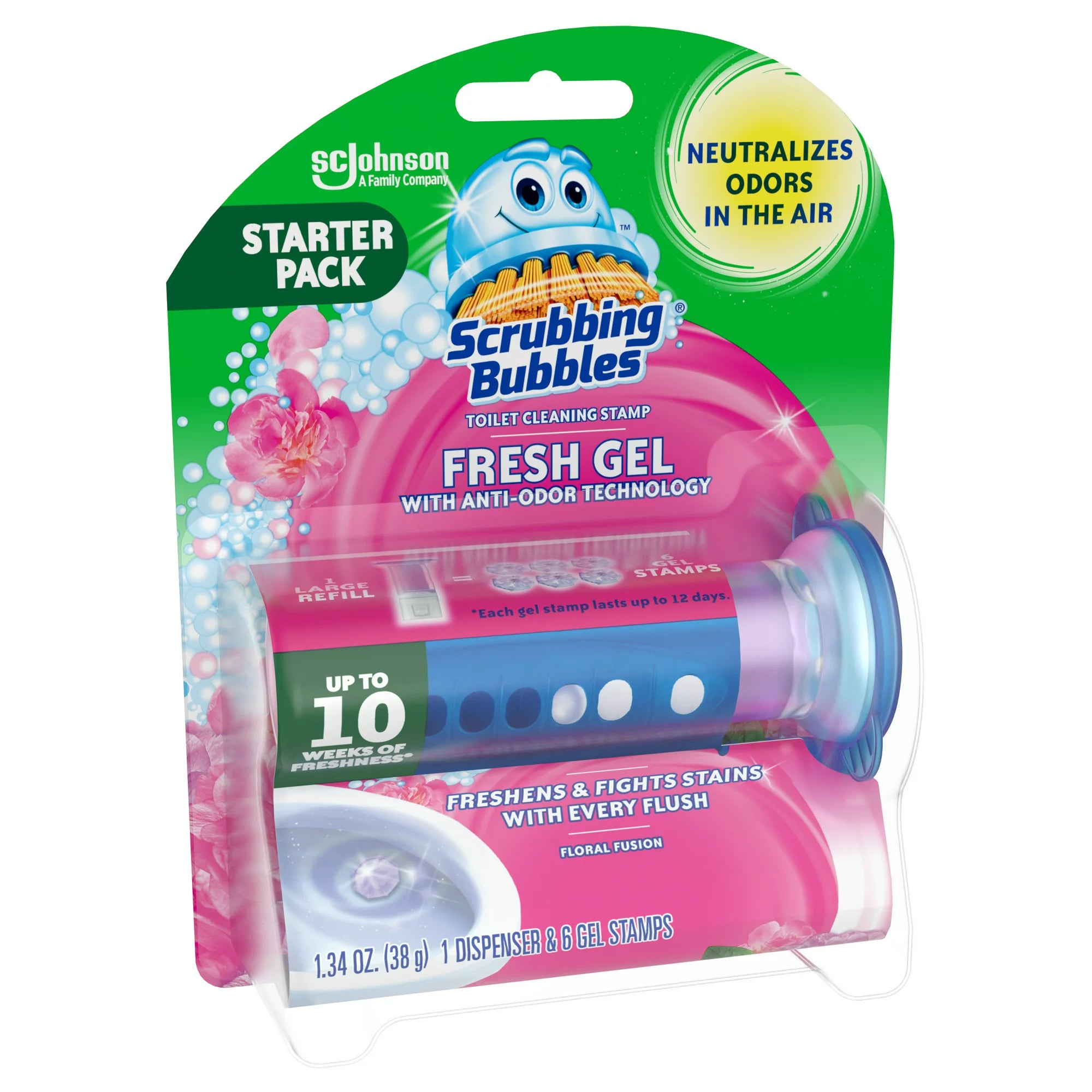 Scrubbing Bubbles Fresh Gel Toilet Cleaning Stamp