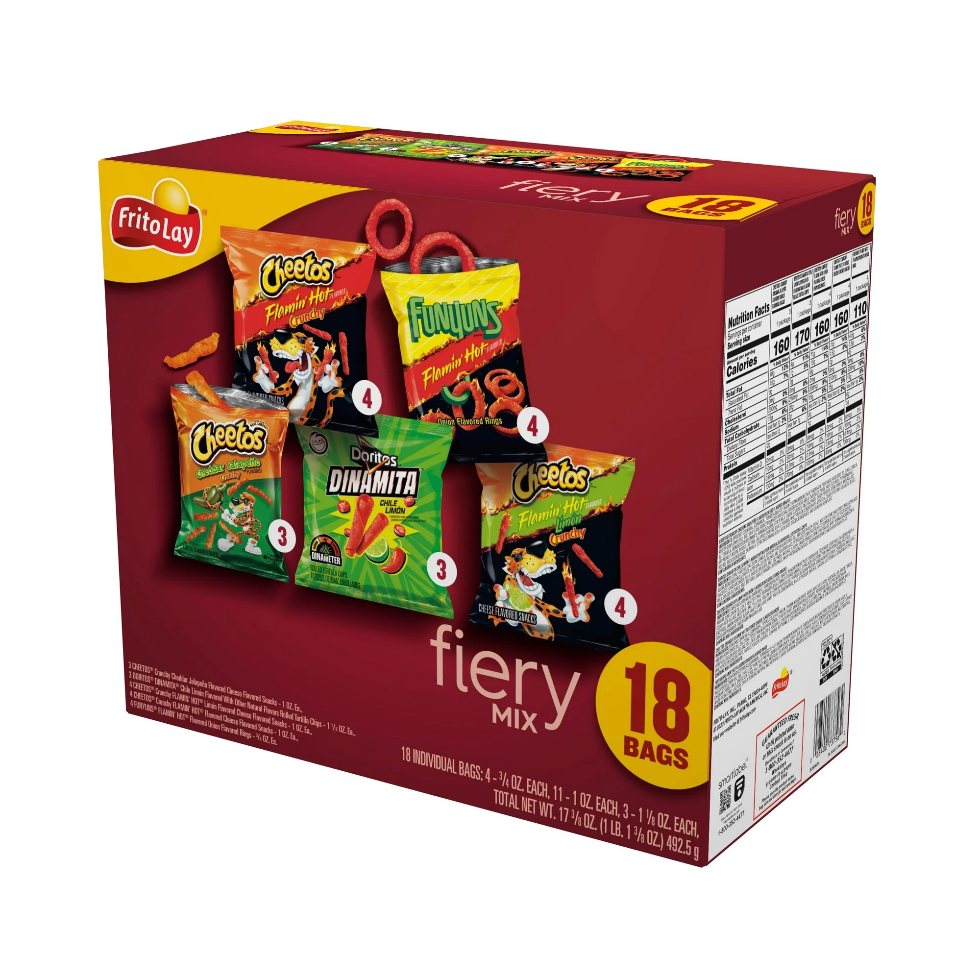 Frito-Lay Fiery Mix Variety Pack Snack Chips