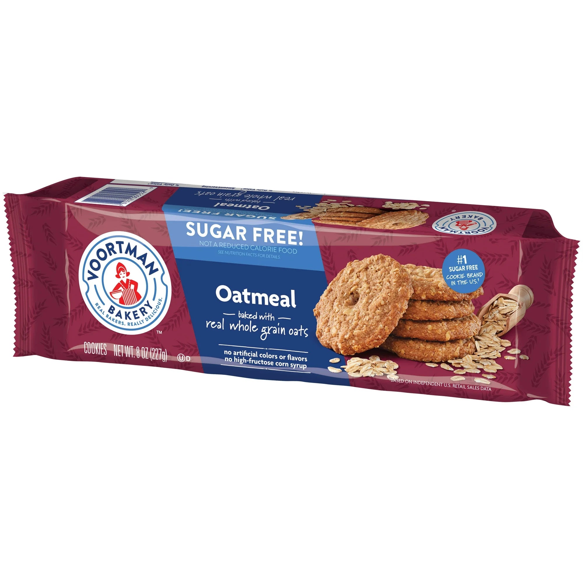 VOORTMAN  Zero Sugar Oatmeal Cookies 8 oz