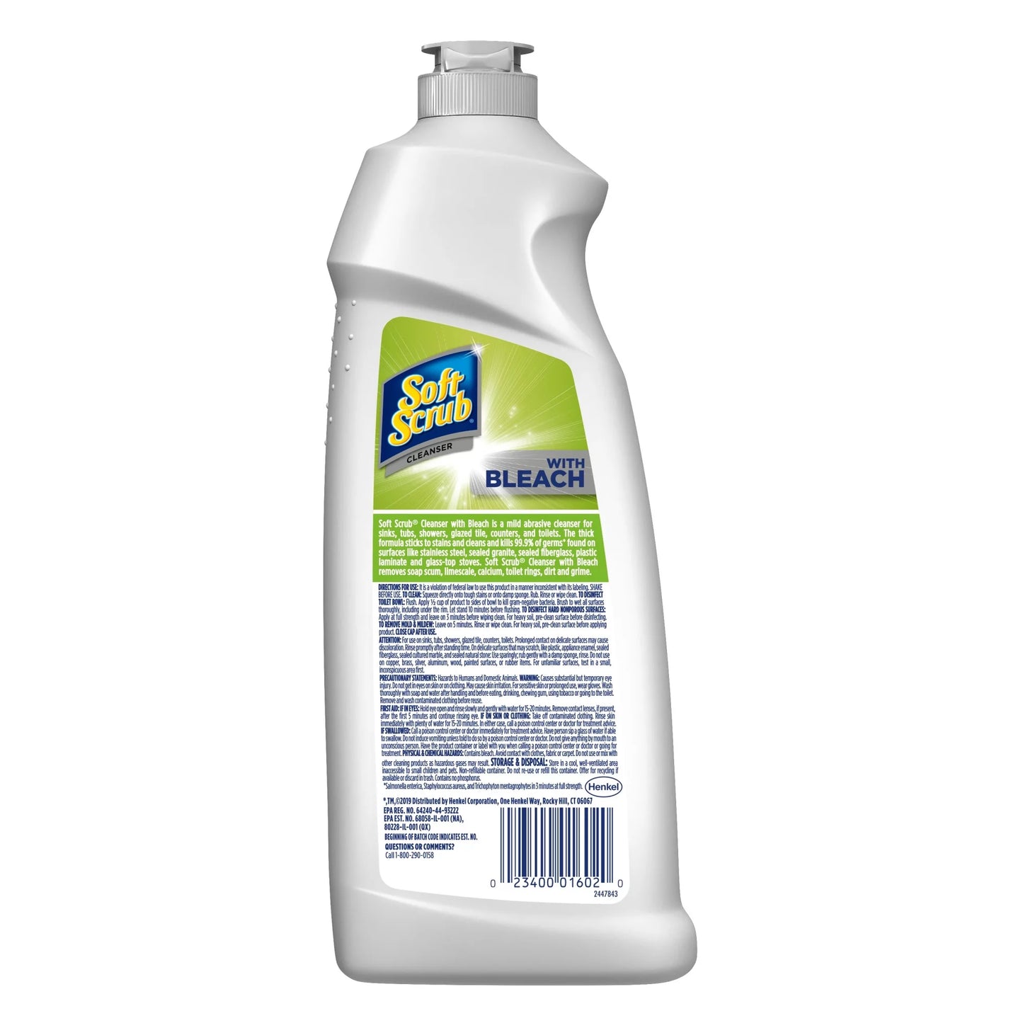 Soft Scrub Antibacterial Cleaner with Bleach Surface Cleanser, 24 Fluid Ounces